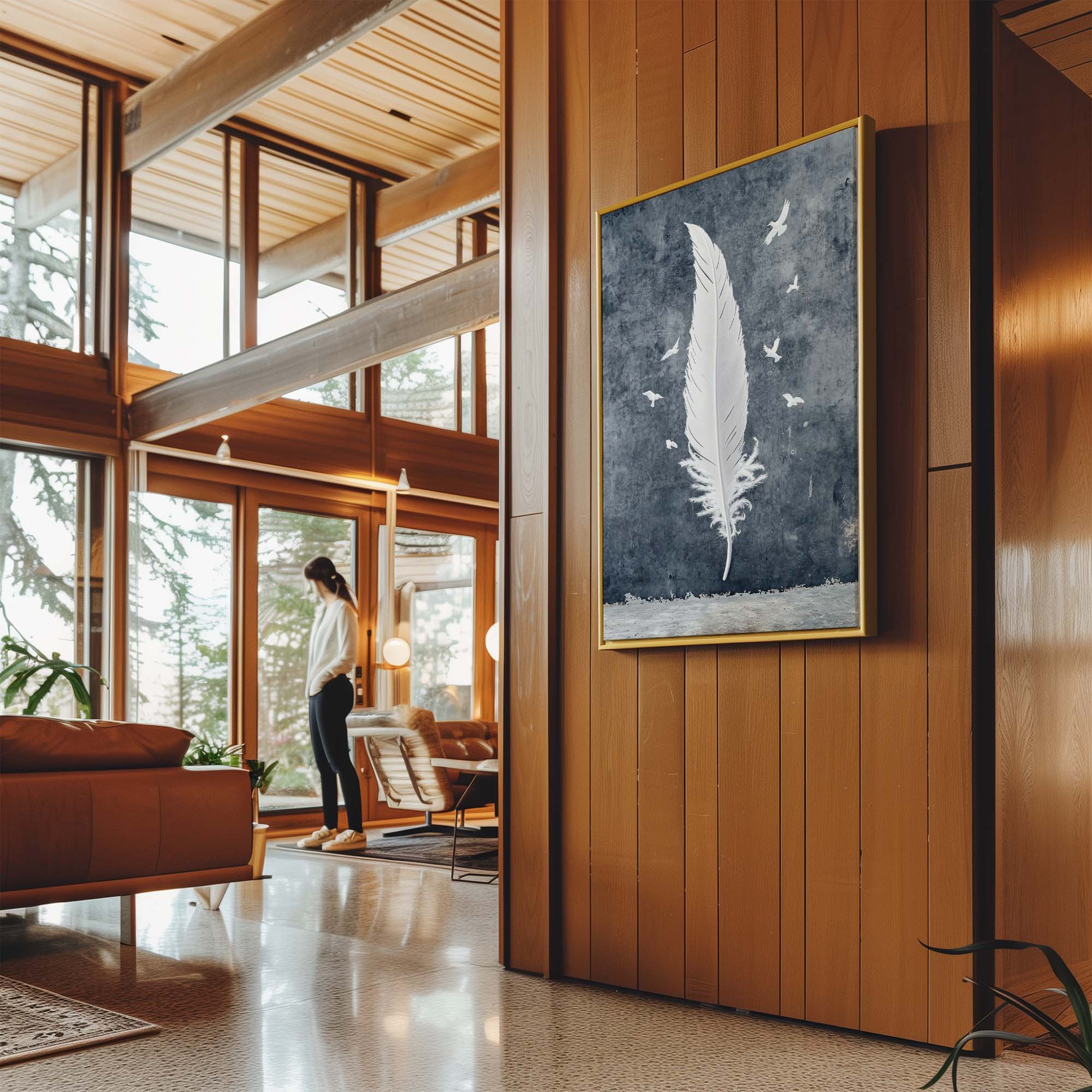 Birds of a Feather No2 Canvas Print Canvas Art Wildfrog Art