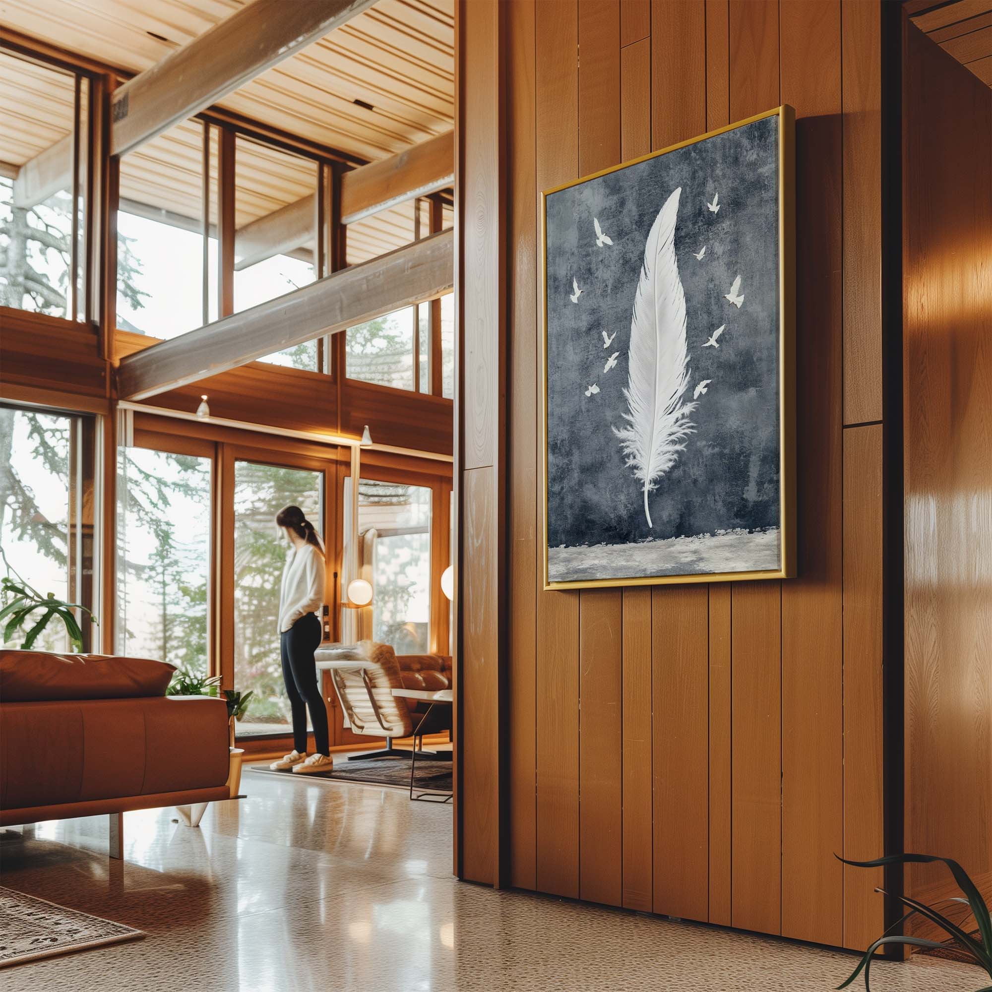 Birds of a Feather No3 Canvas Print Canvas Art Wildfrog Art