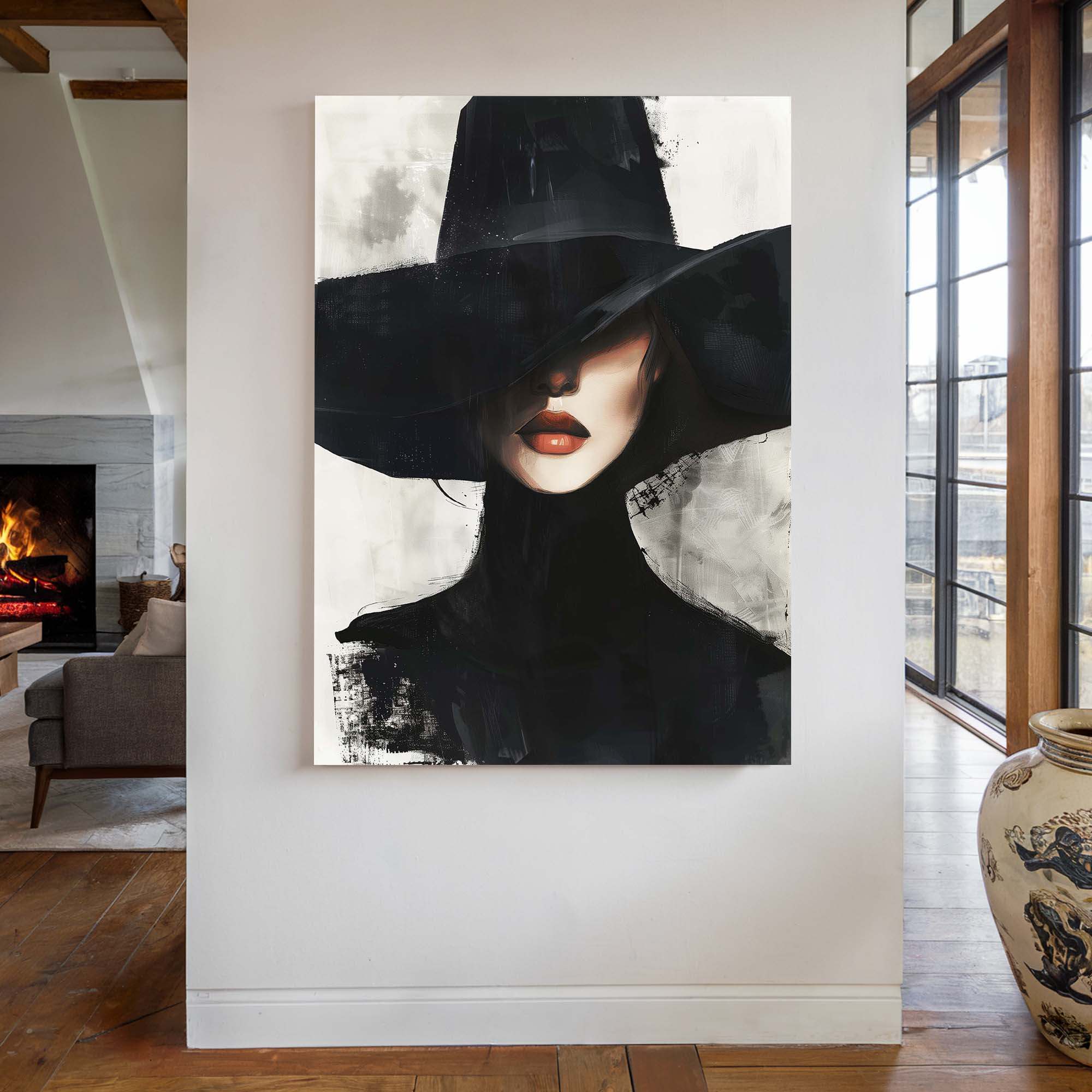 Black Veil Canvas Print