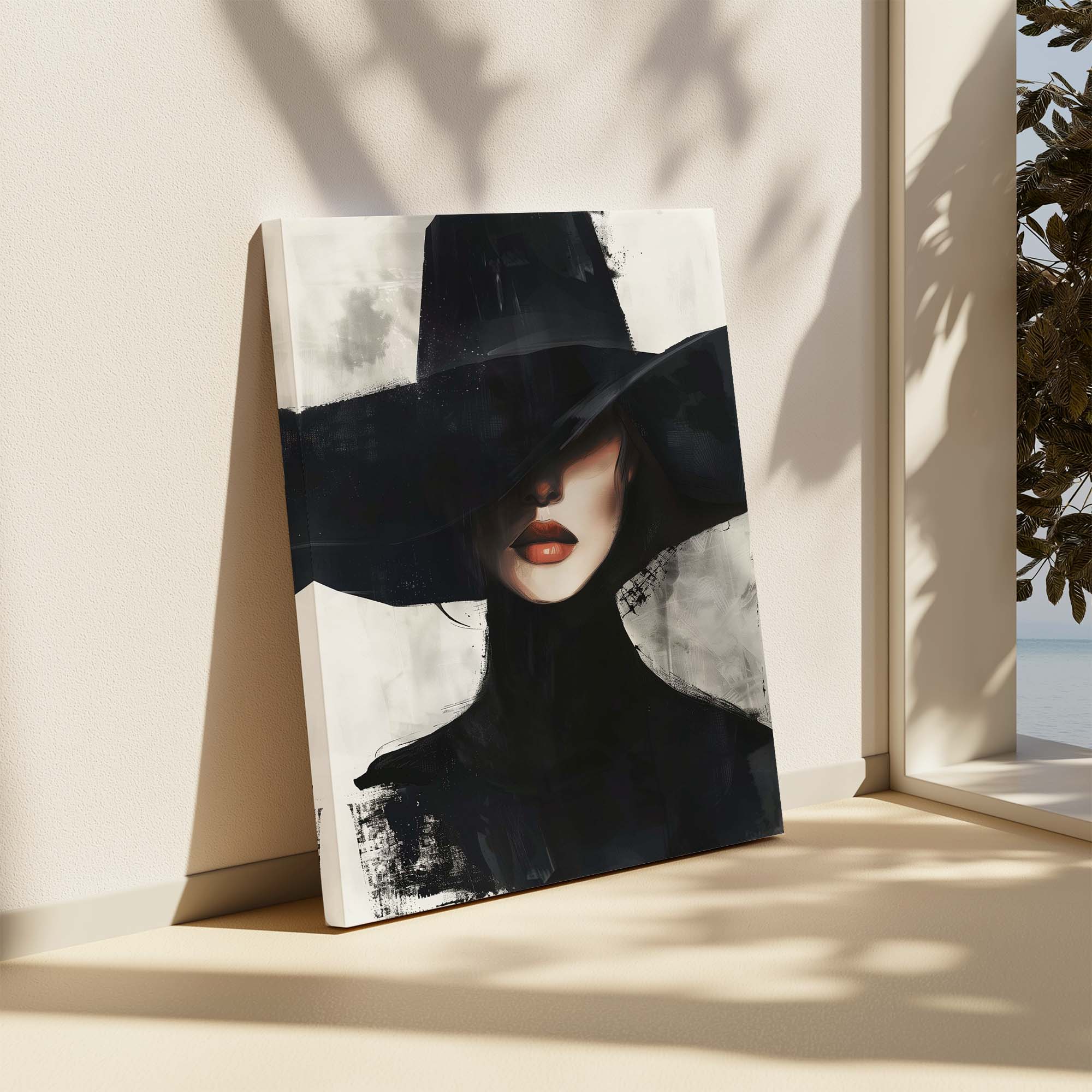 Black Veil Canvas Print