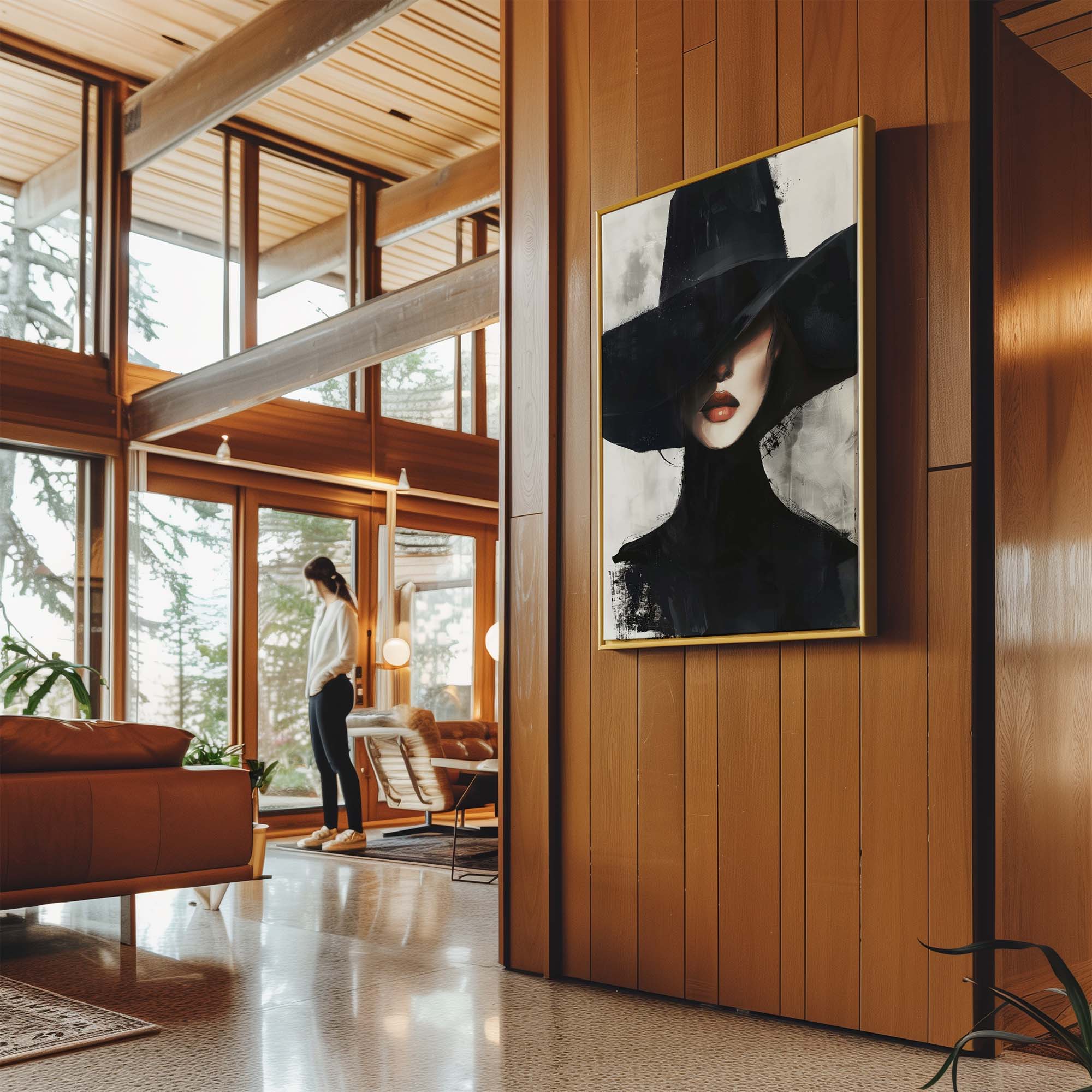 Black Veil Canvas Print