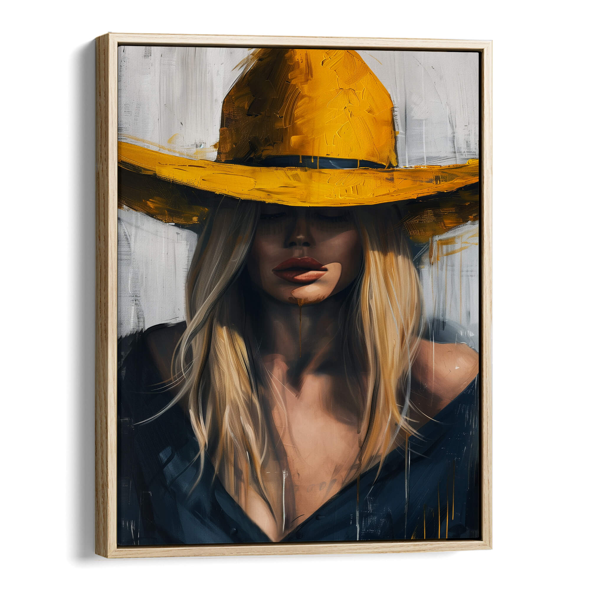 Blonde Cowgirl No1 Canvas Print Canvas Art Wildfrog Art