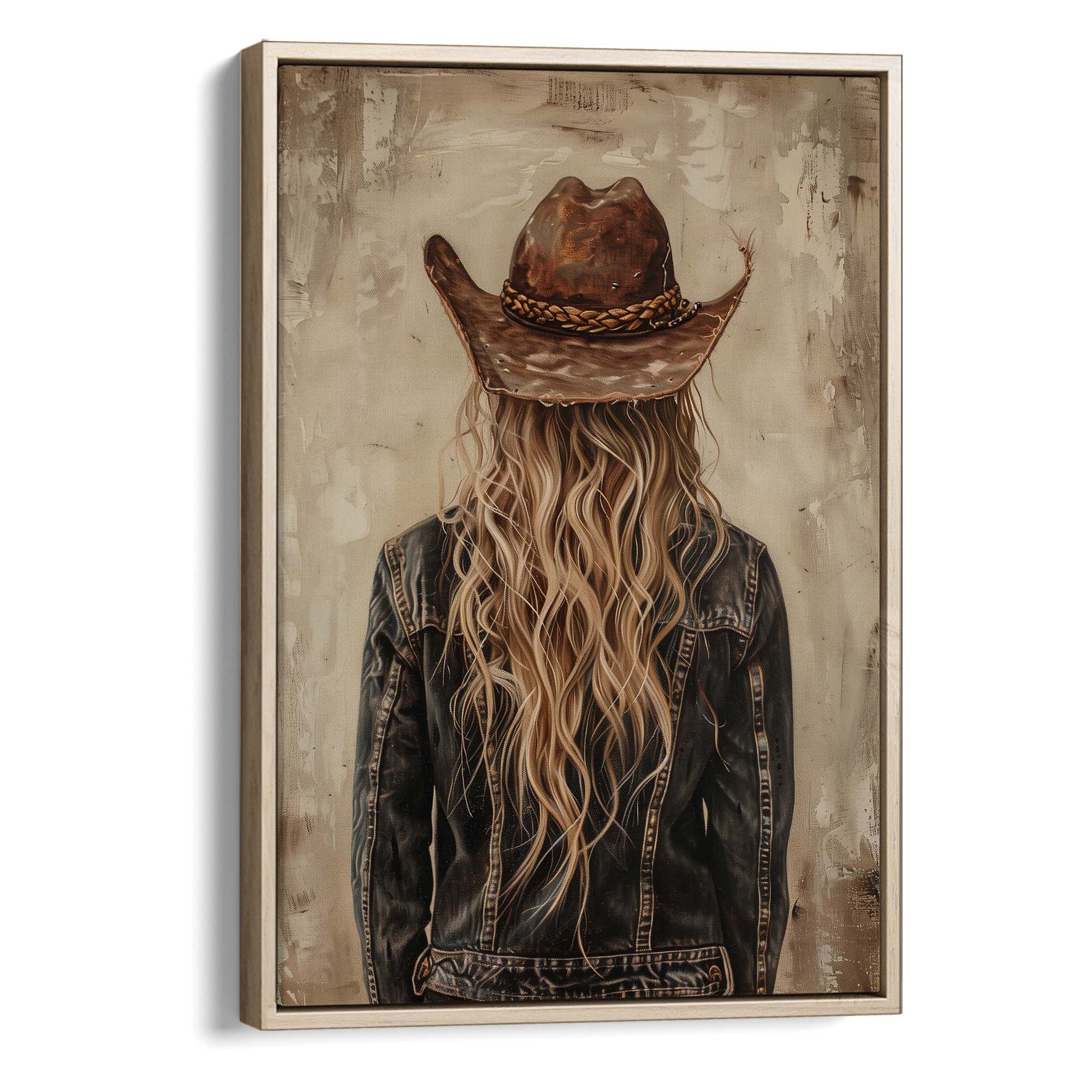 Blonde Cowgirl No2 Canvas Print Canvas Art Wildfrog Art