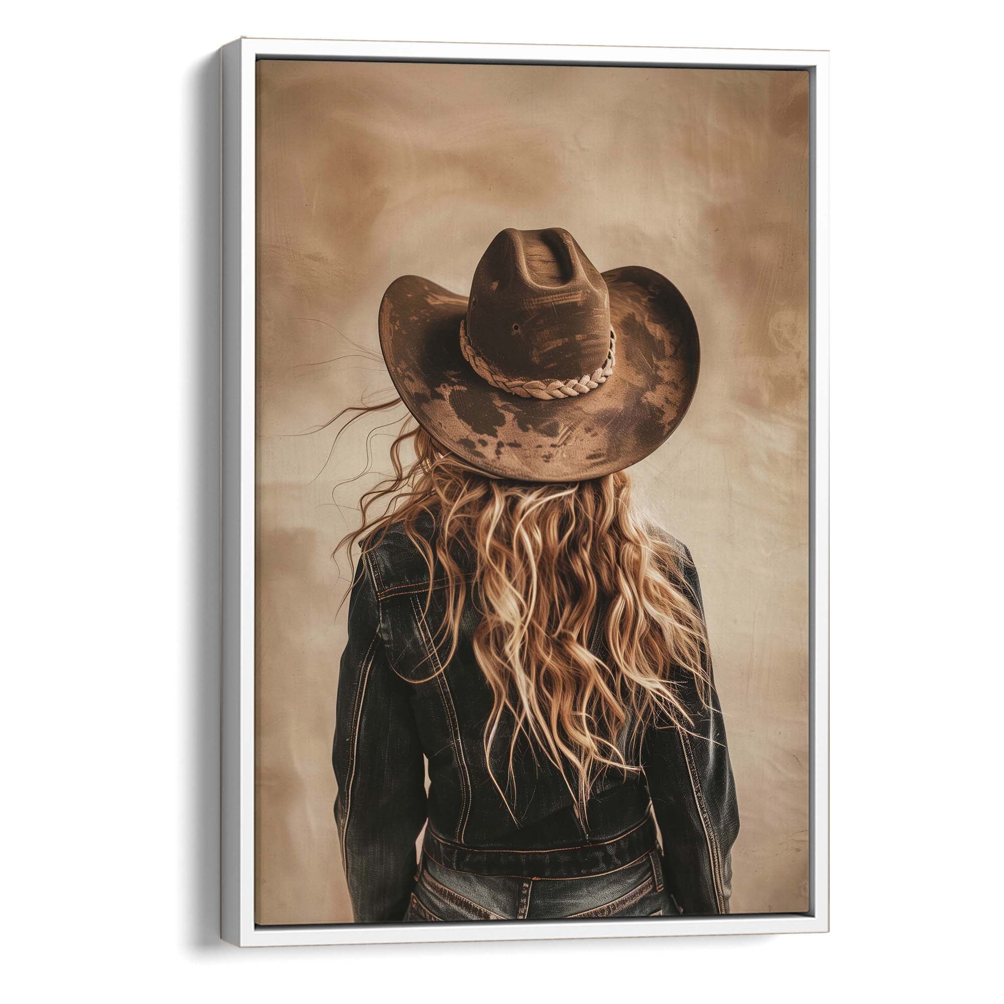 Blonde Cowgirl No3 Canvas Print Canvas Art Wildfrog Art