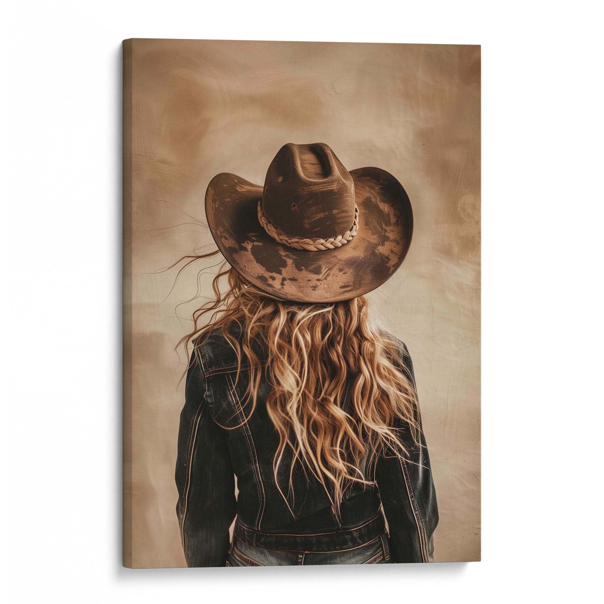 Blonde Cowgirl No3 Canvas Print Canvas Art Wildfrog Art