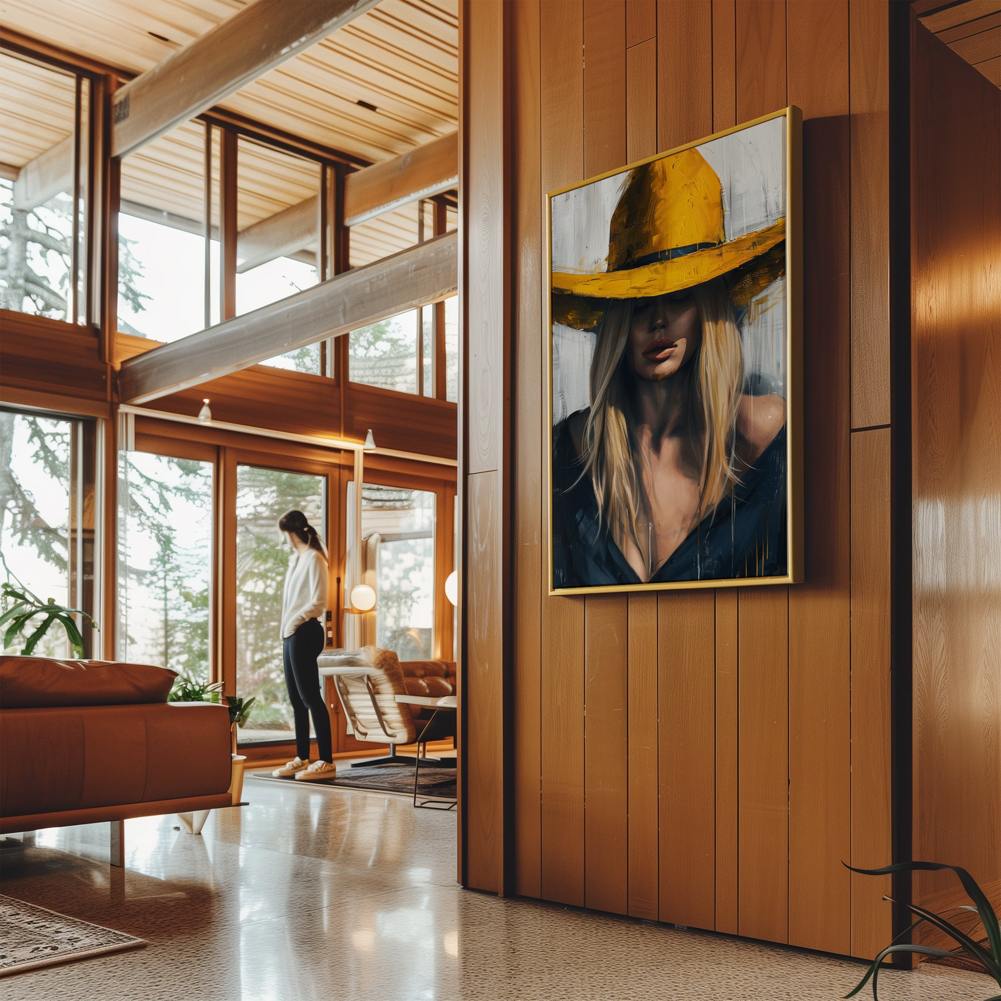 Blonde Cowgirl No1 Canvas Print Canvas Art Wildfrog Art