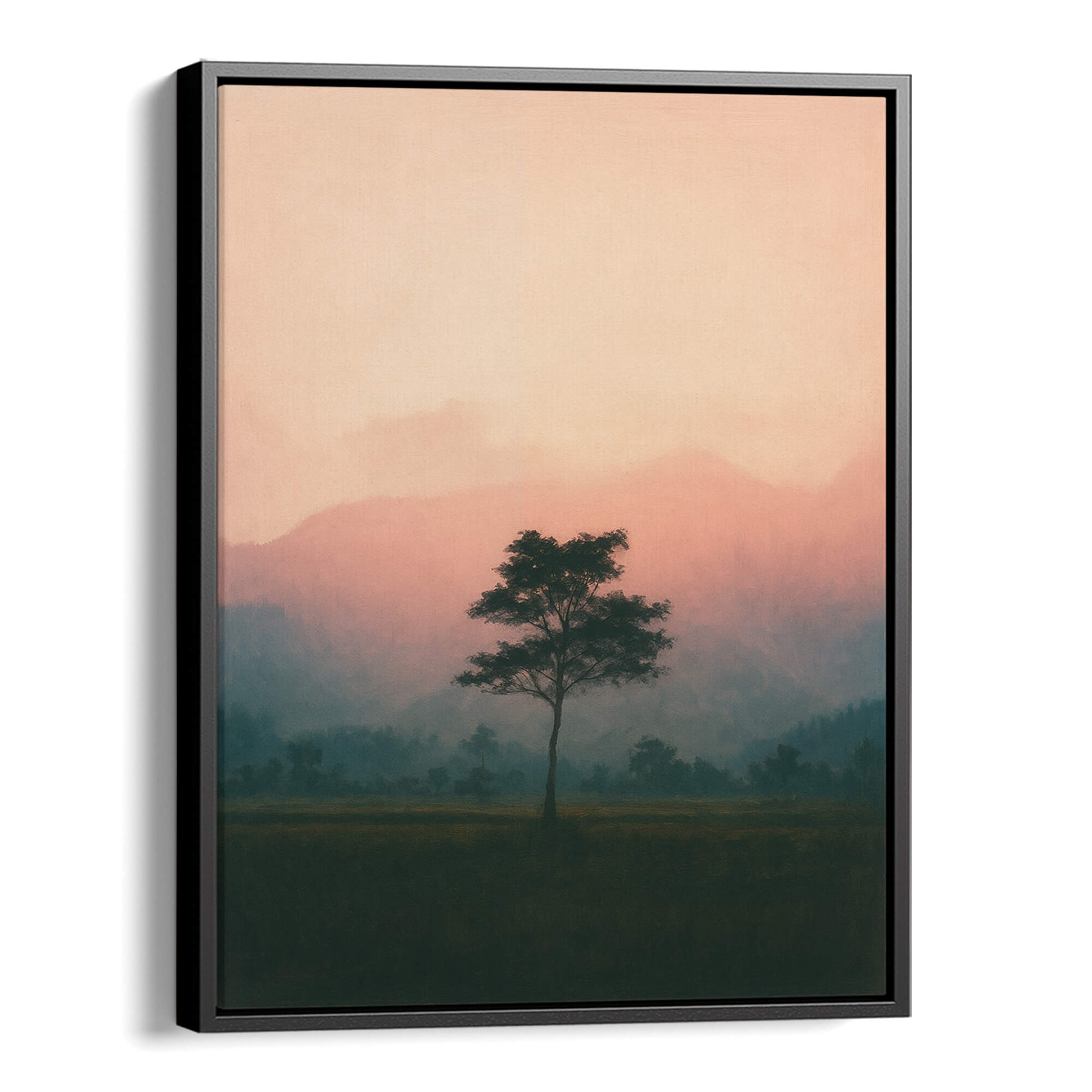 Blush Horizon Canvas Print Canvas Art Wildfrog Art