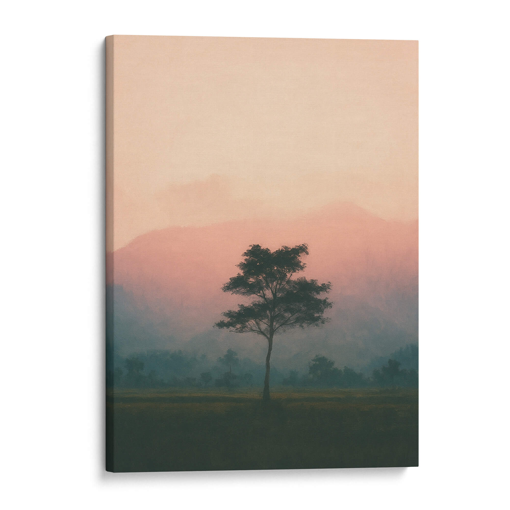 Blush Horizon Canvas Print Canvas Art Wildfrog Art