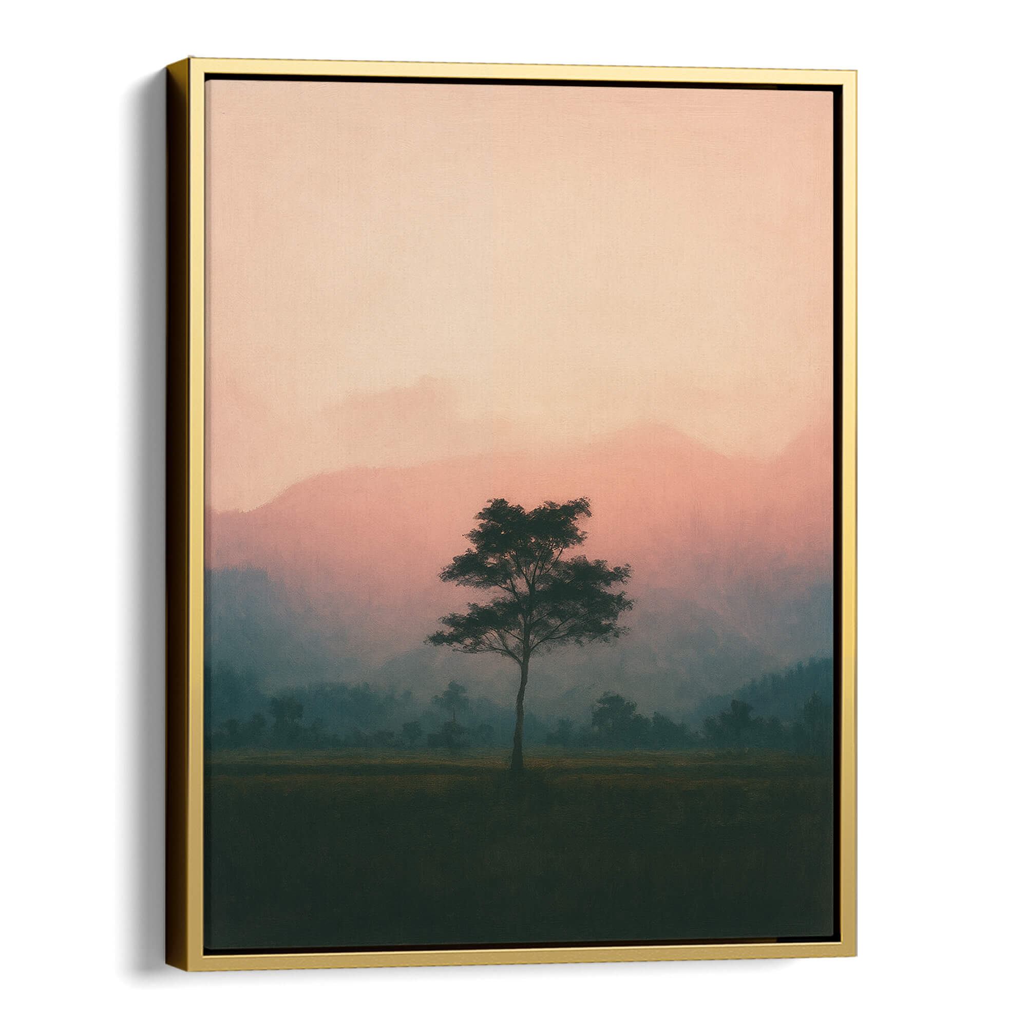 Blush Horizon Canvas Print Canvas Art Wildfrog Art