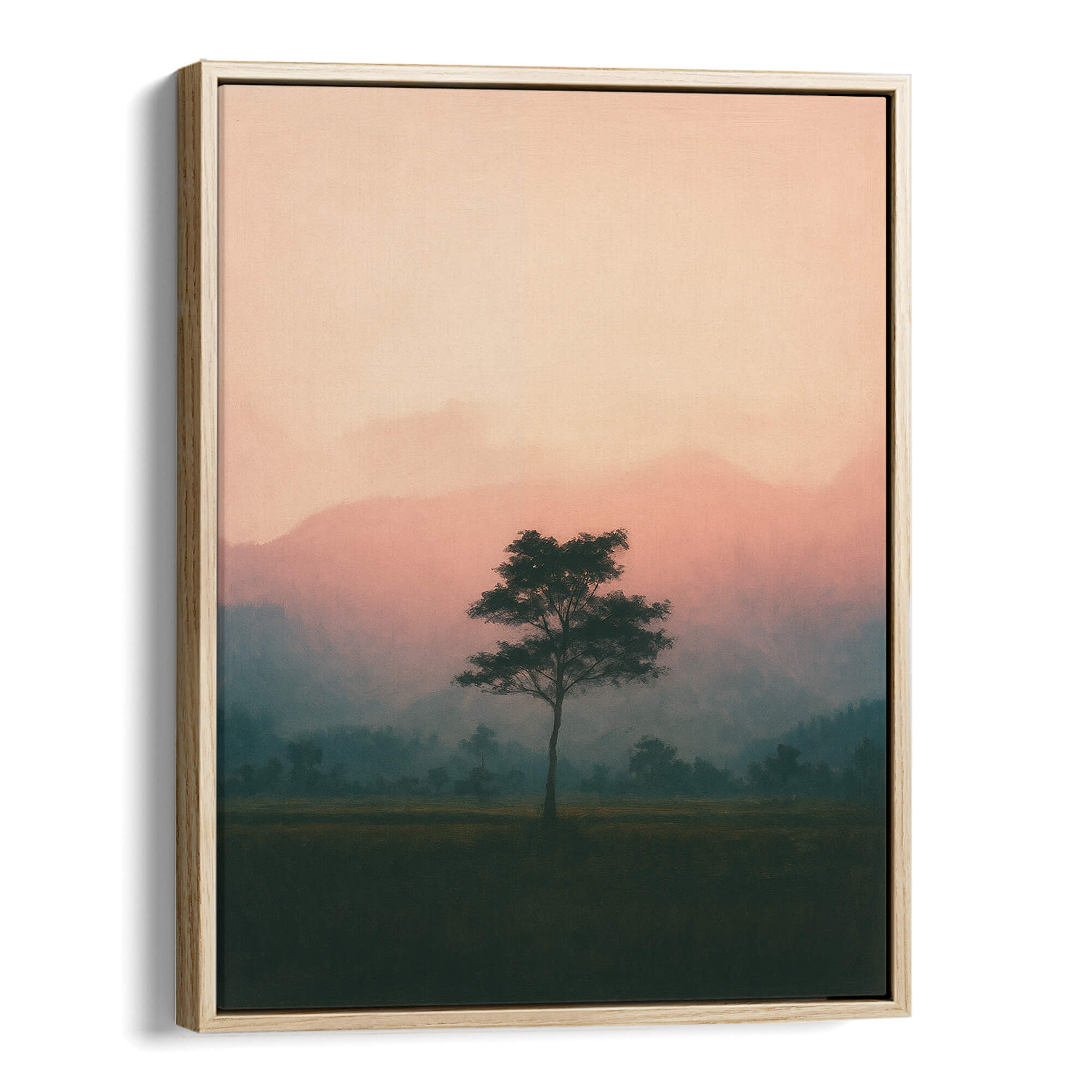 Blush Horizon Canvas Print Canvas Art Wildfrog Art