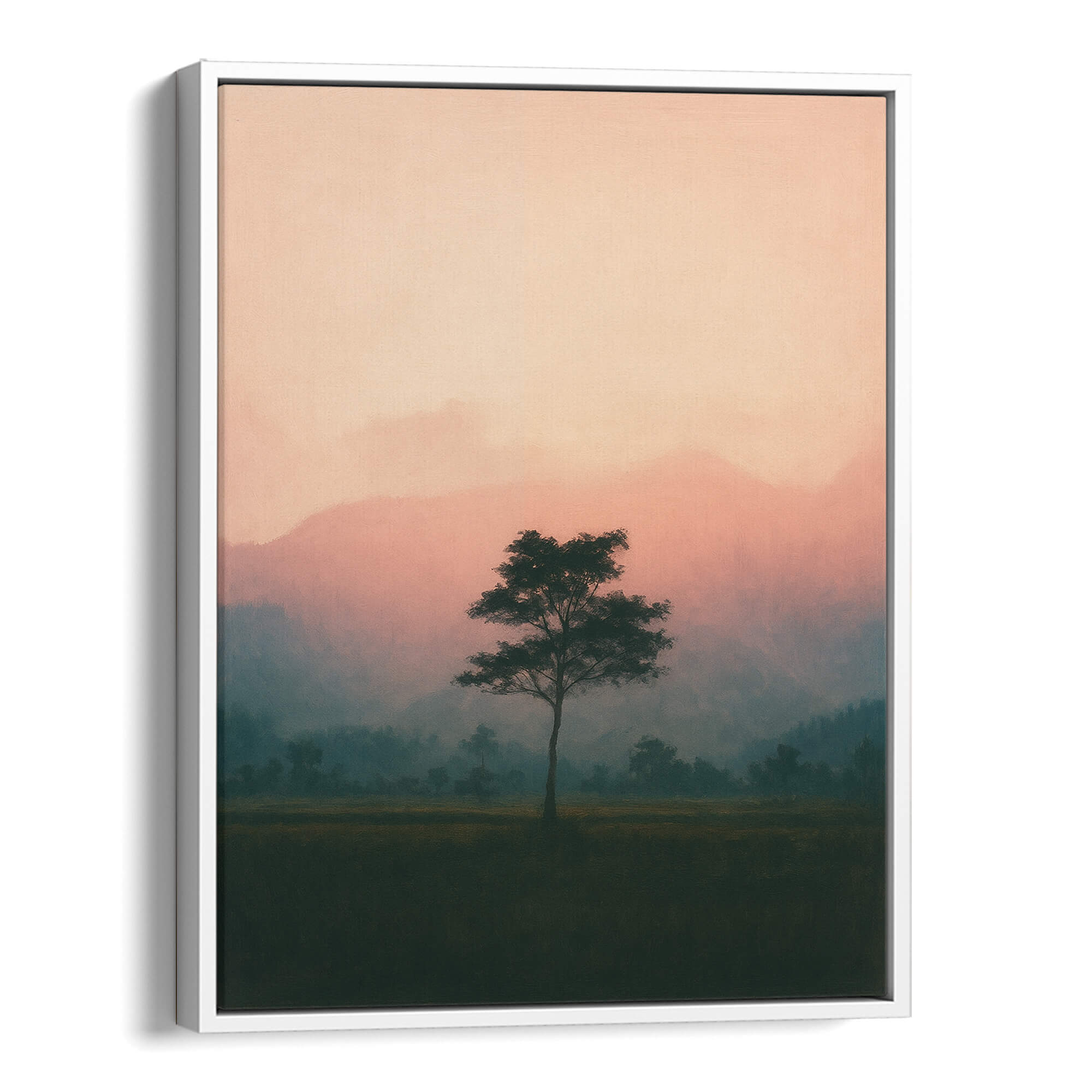 Blush Horizon Canvas Print Canvas Art Wildfrog Art