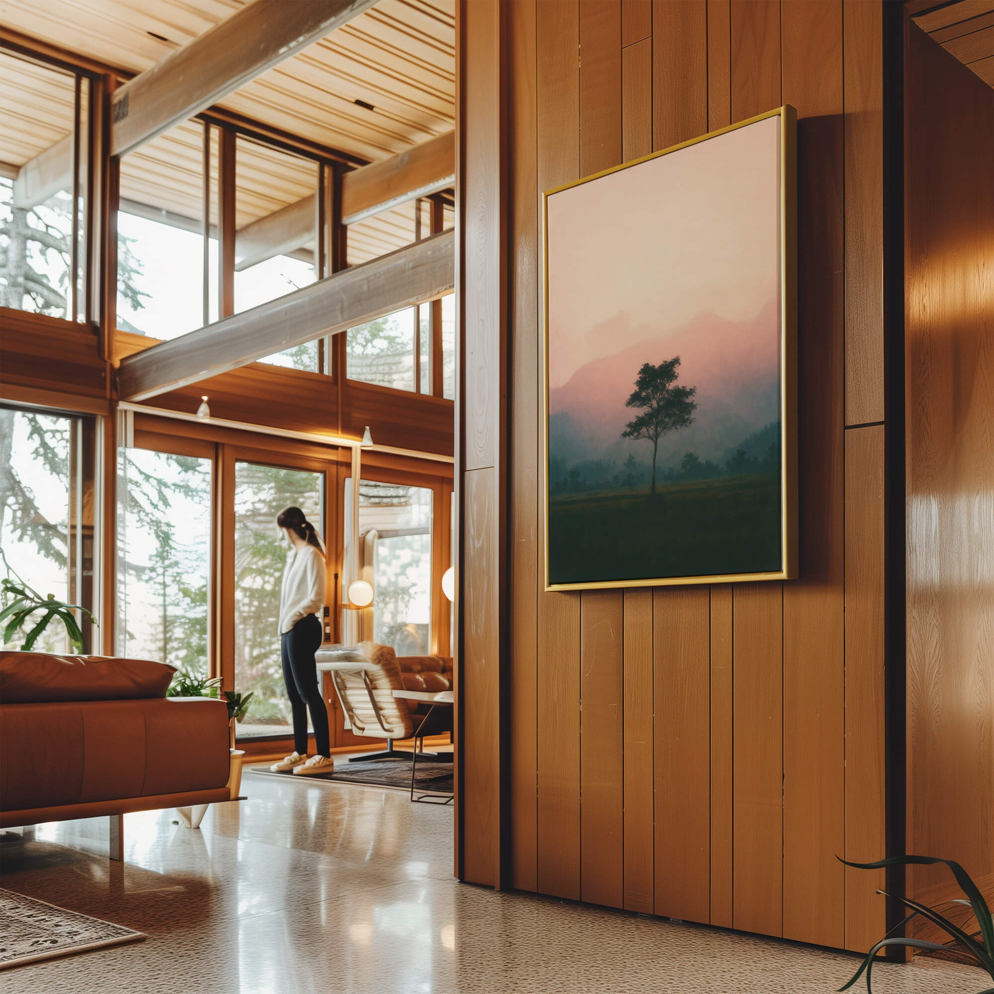 Blush Horizon Canvas Print Canvas Art Wildfrog Art