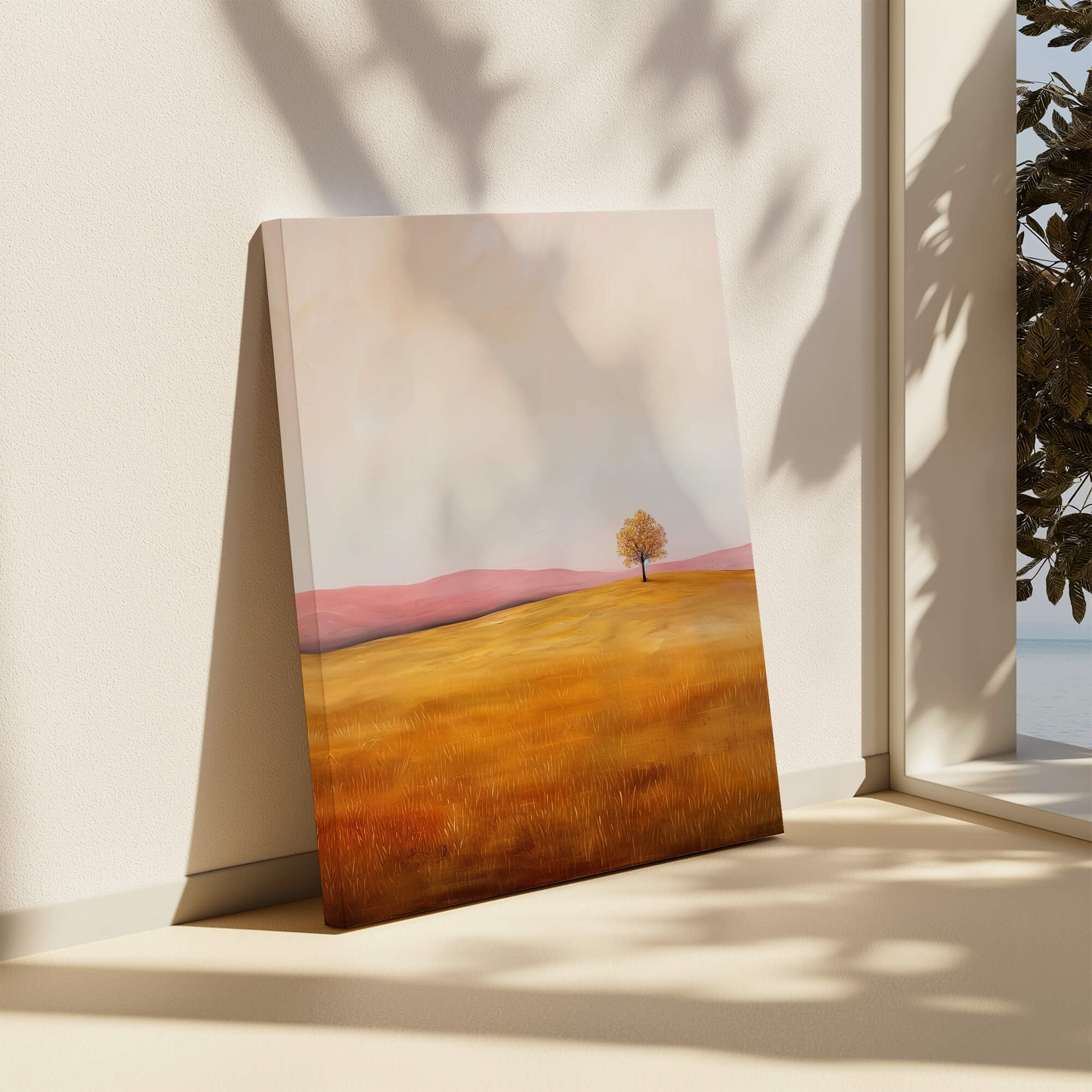 Blush Valley Tree Canvas Print