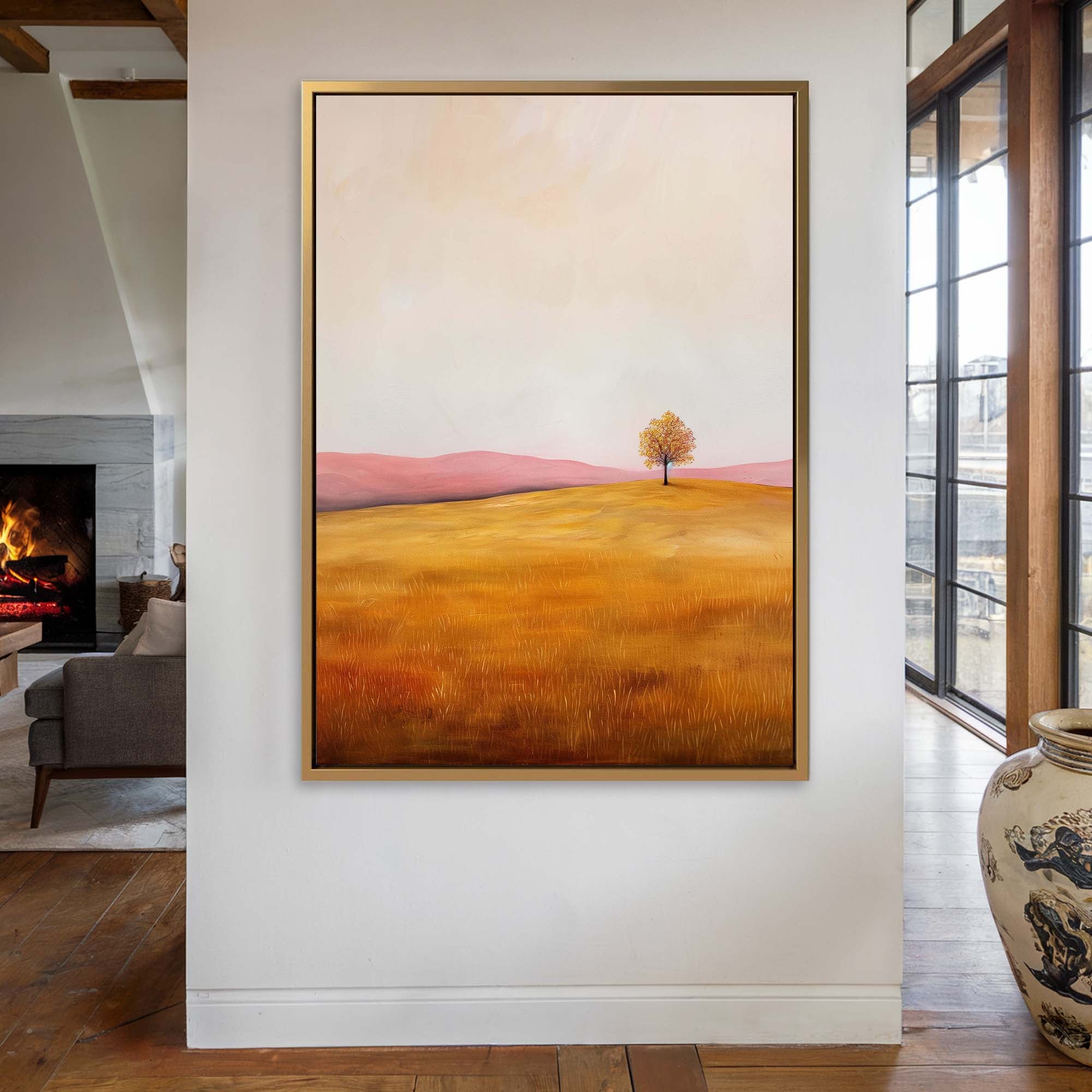 Blush Valley Tree Canvas Print