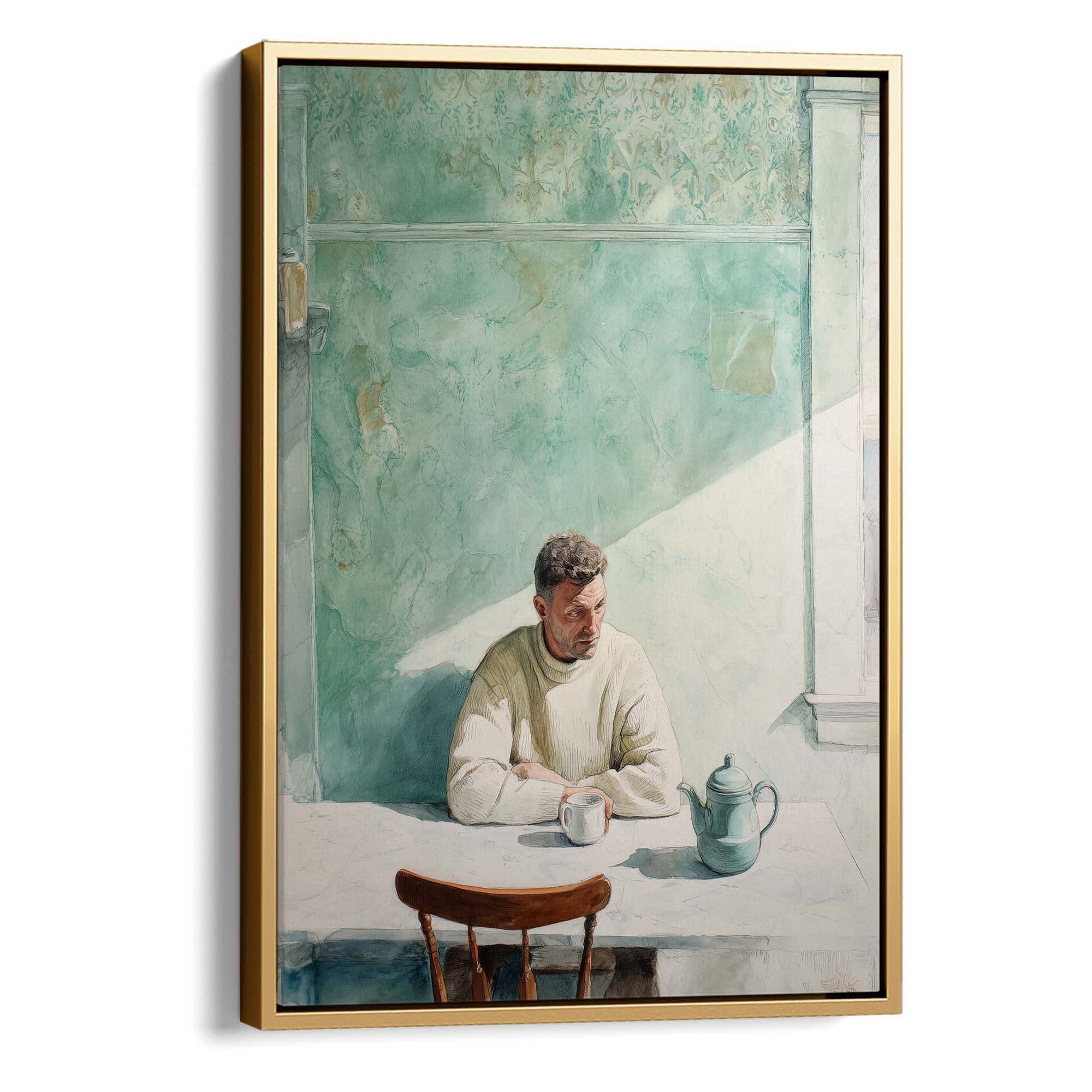 Breakfast for One Canvas Print Canvas Art Wildfrog Art