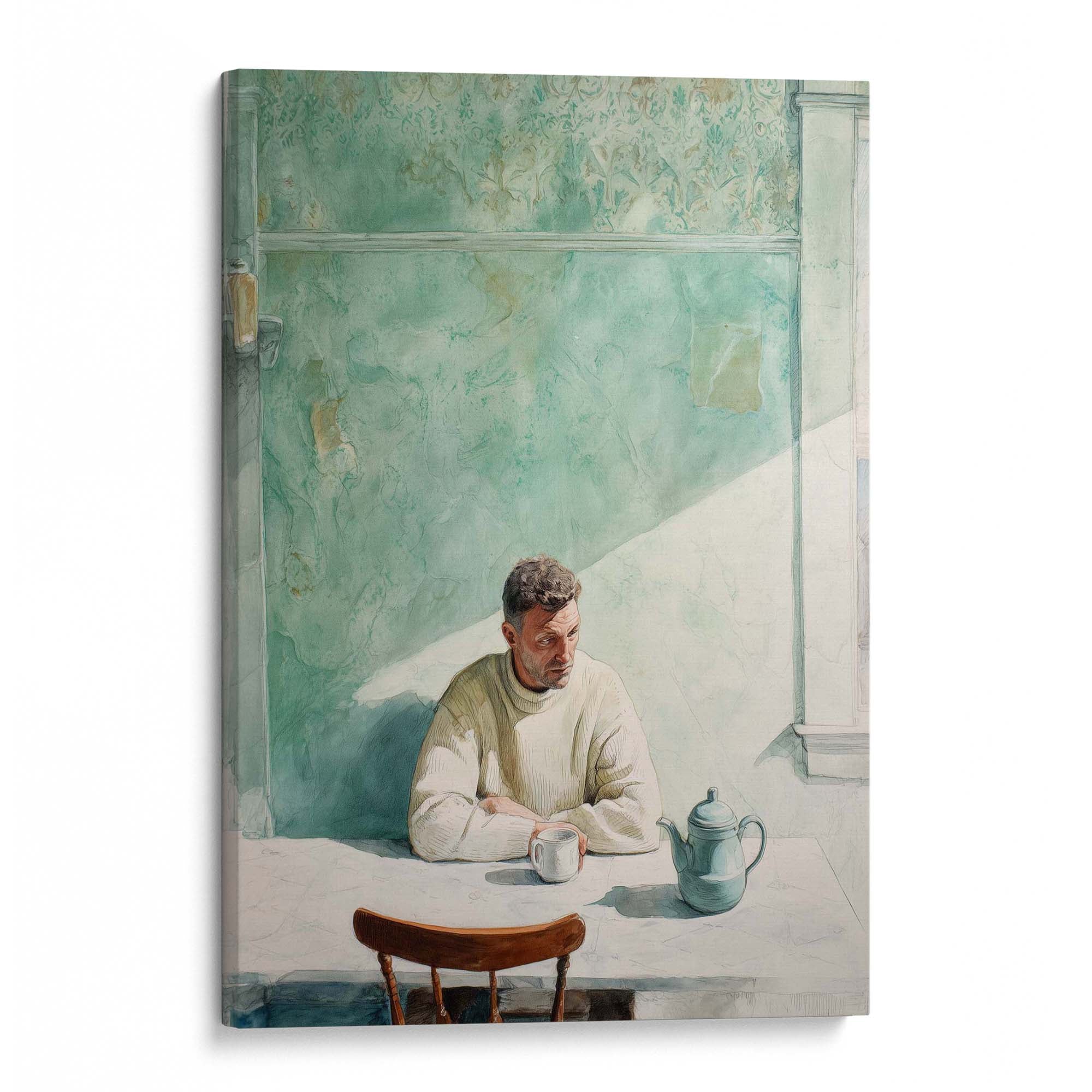 Breakfast for One Canvas Print Canvas Art Wildfrog Art