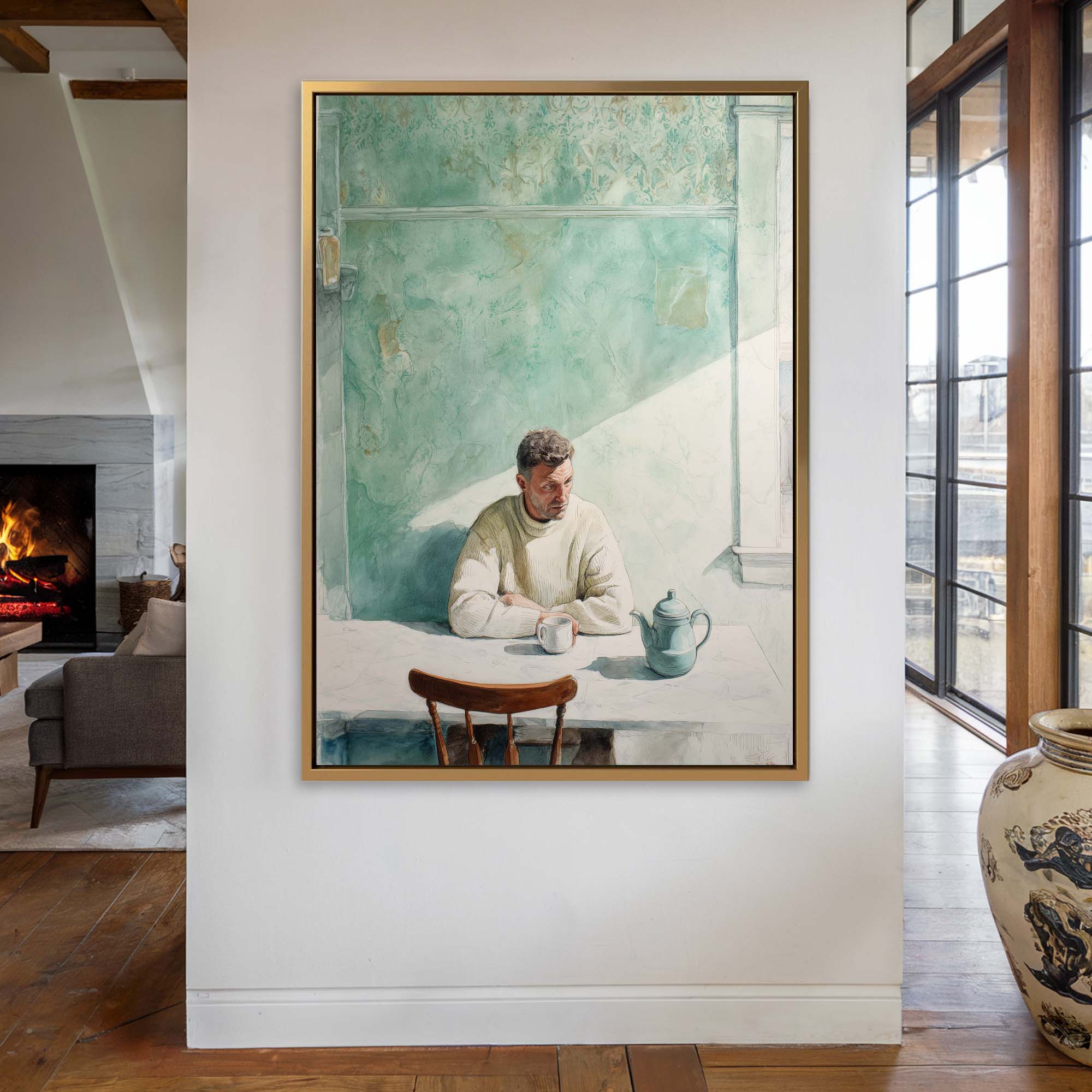 Breakfast for One Canvas Print Canvas Art Wildfrog Art