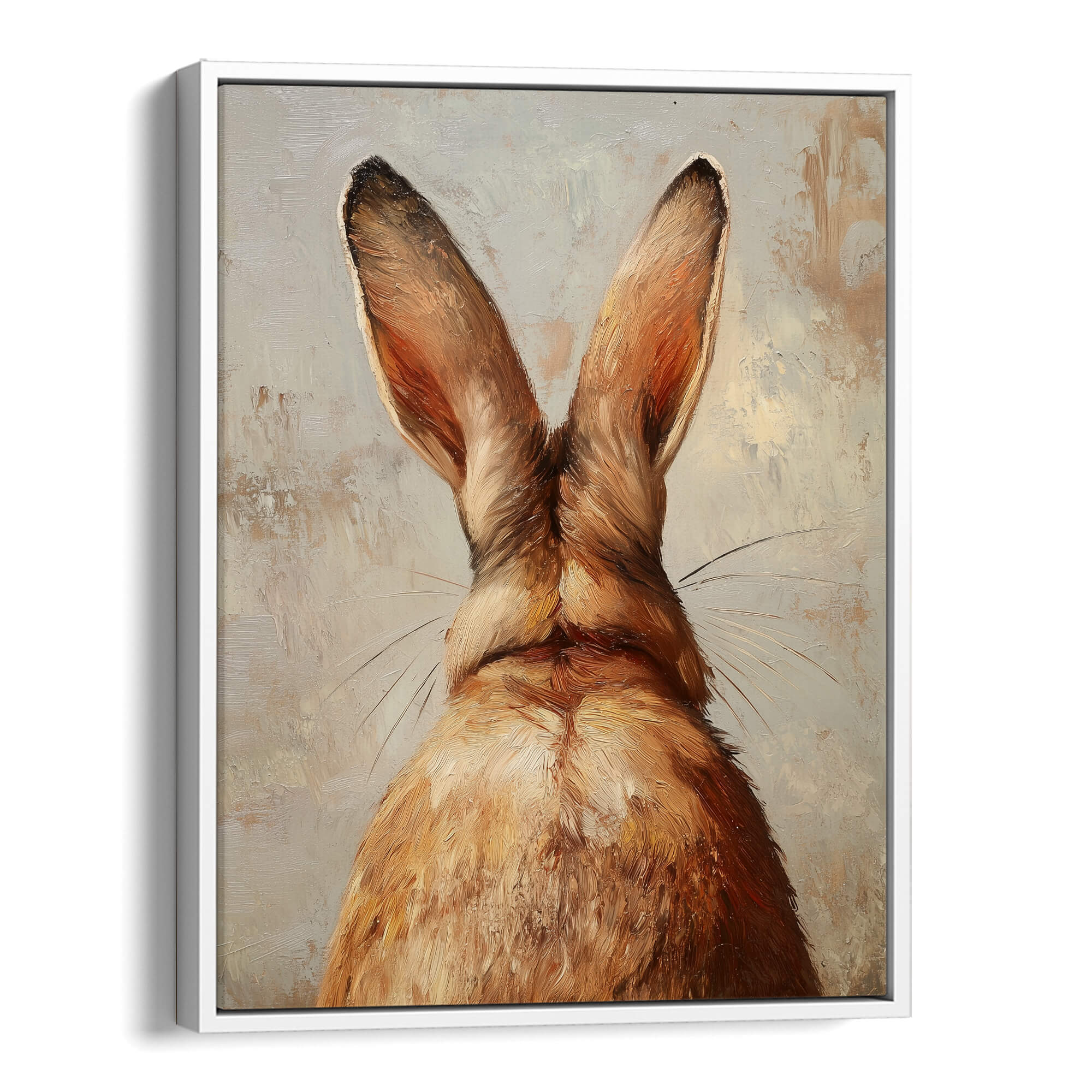 Bunny Back View Canvas Print Canvas Art Wildfrog Art