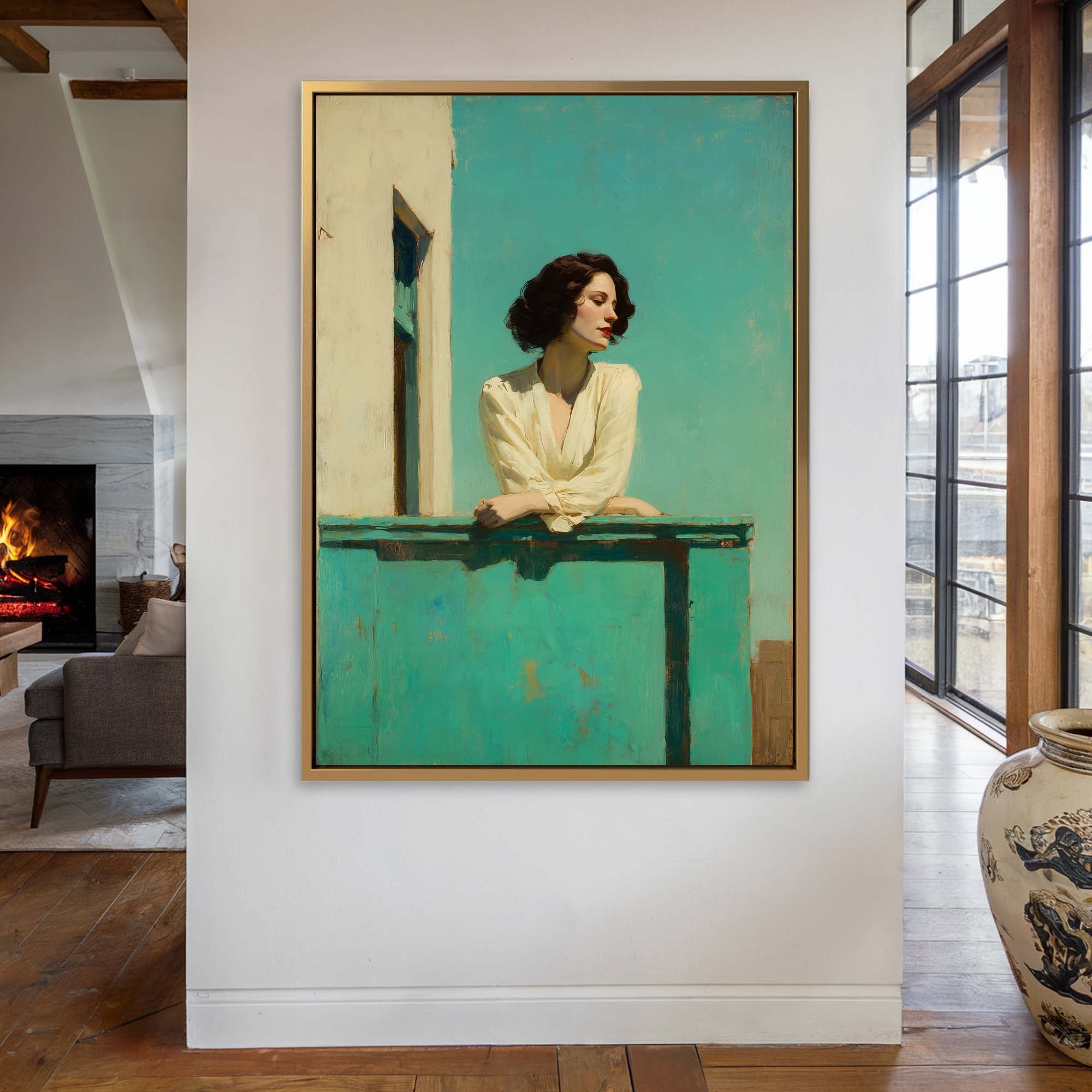 Calm Gaze No1 Canvas Print Canvas Art Wildfrog Art