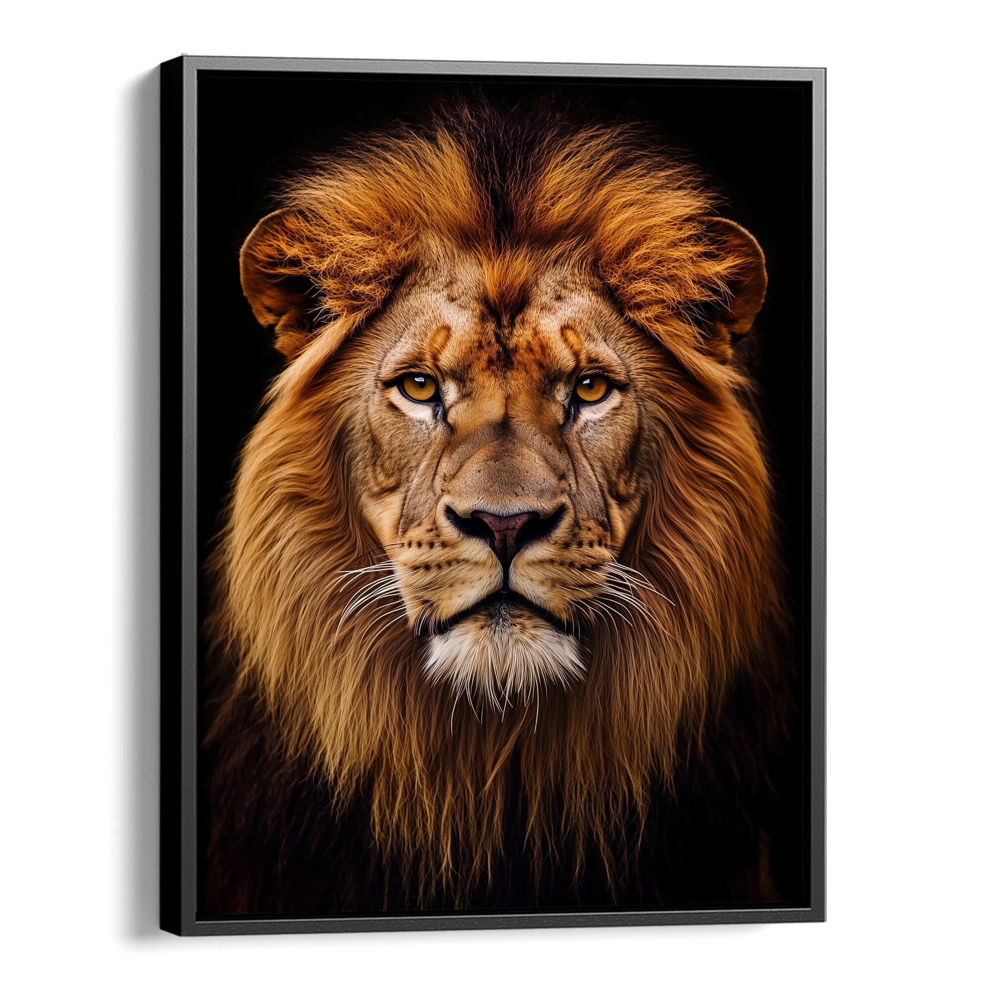 Close-Up Lion Portrait Canvas Print Canvas Art Wildfrog Art