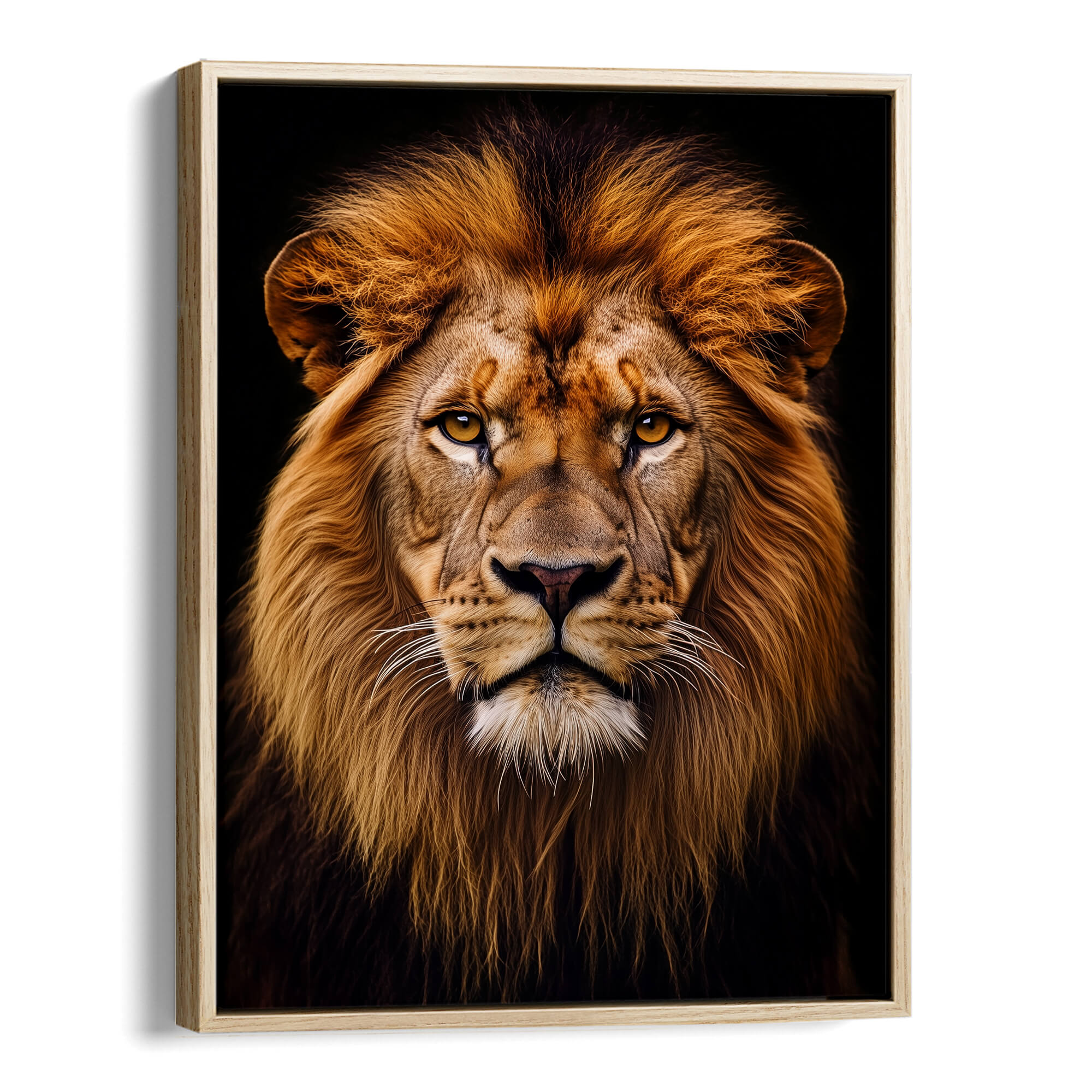 Close-Up Lion Portrait Canvas Print Canvas Art Wildfrog Art