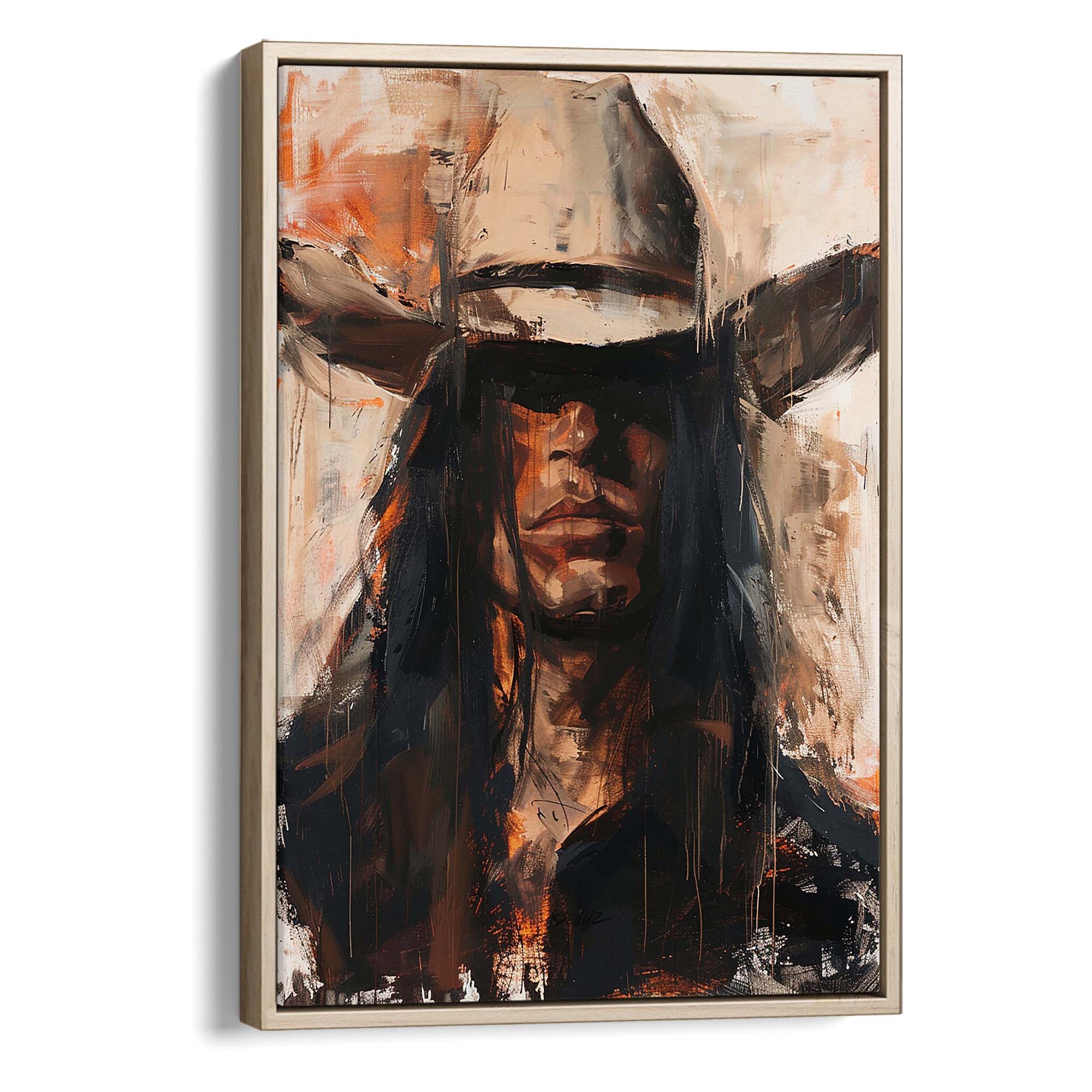 Cowboy Boss Canvas Print Canvas Art Wildfrog Art