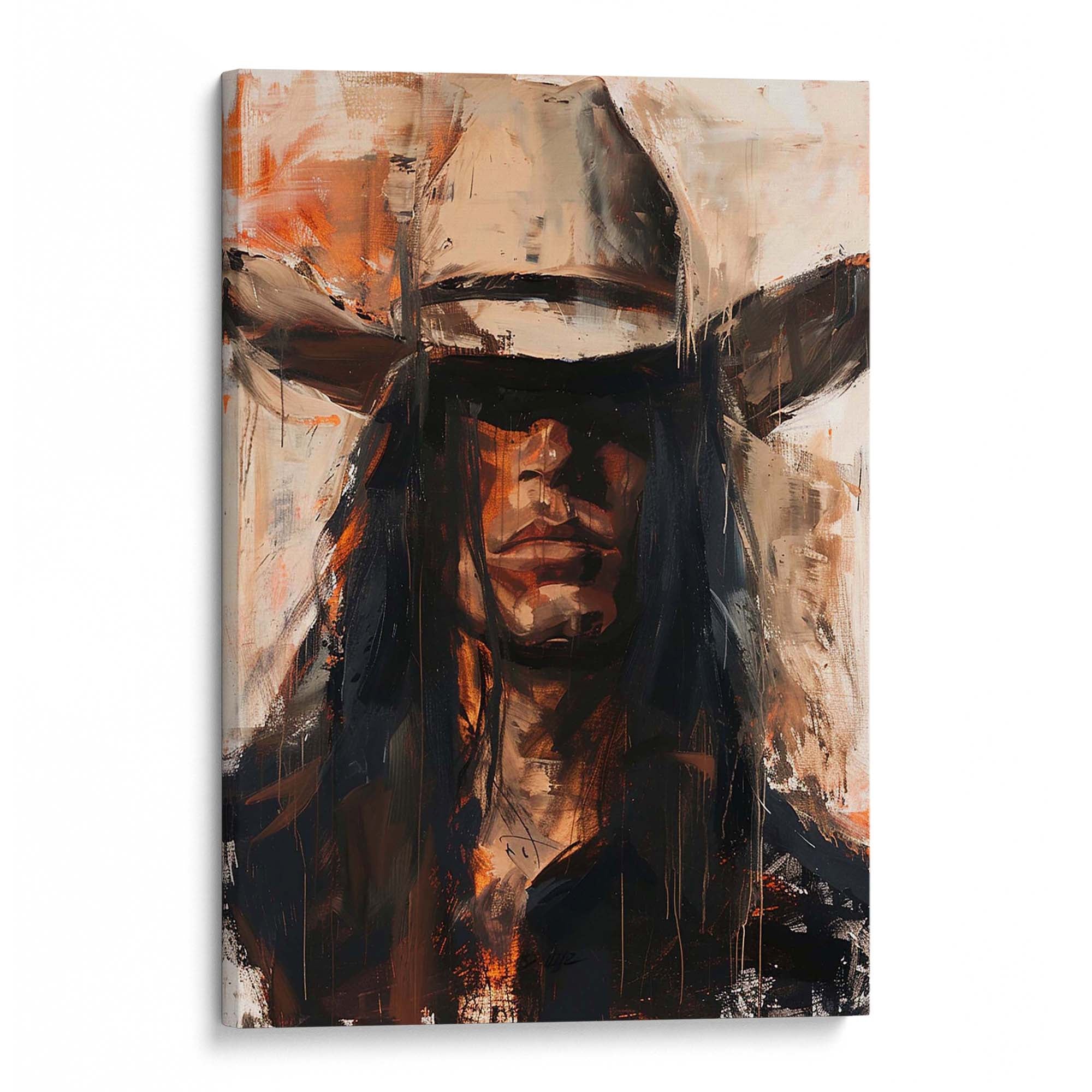 Cowboy Boss Canvas Print Canvas Art Wildfrog Art