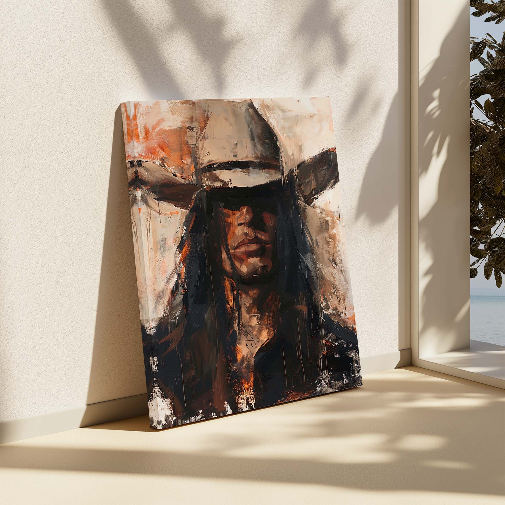 Cowboy Boss Canvas Print Canvas Art Wildfrog Art