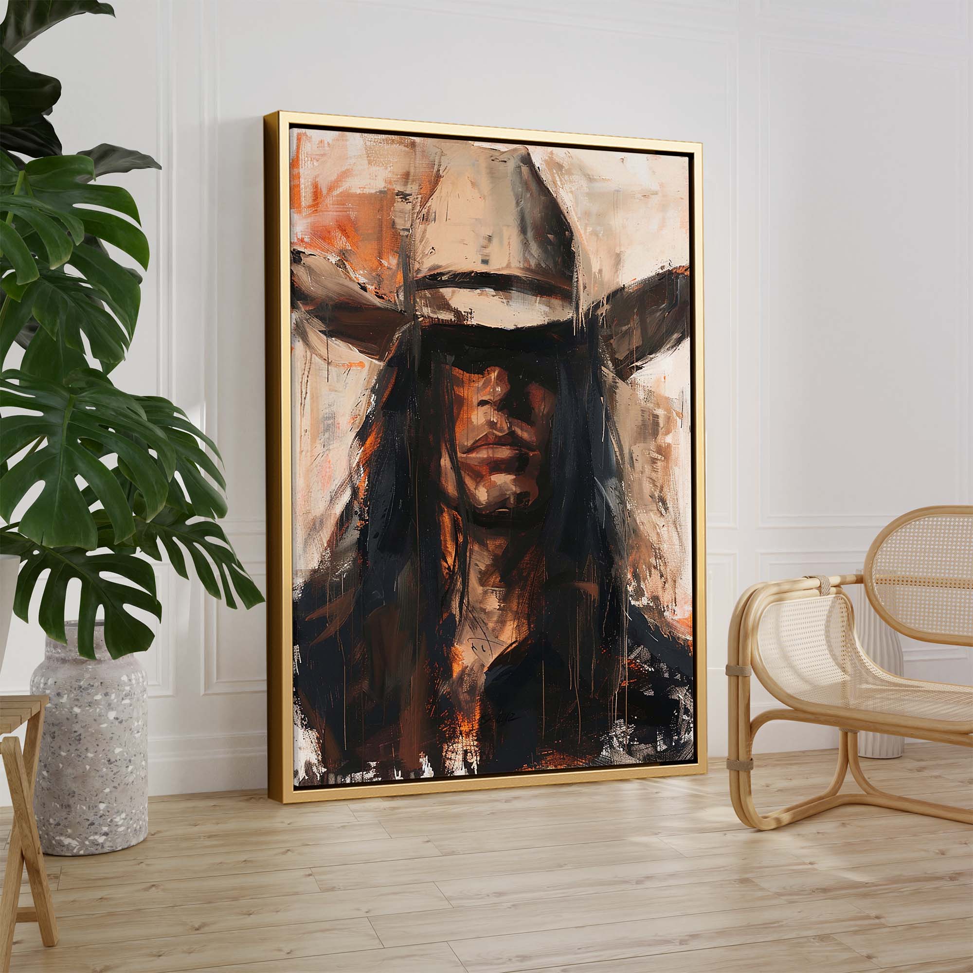Cowboy Boss Canvas Print Canvas Art Wildfrog Art