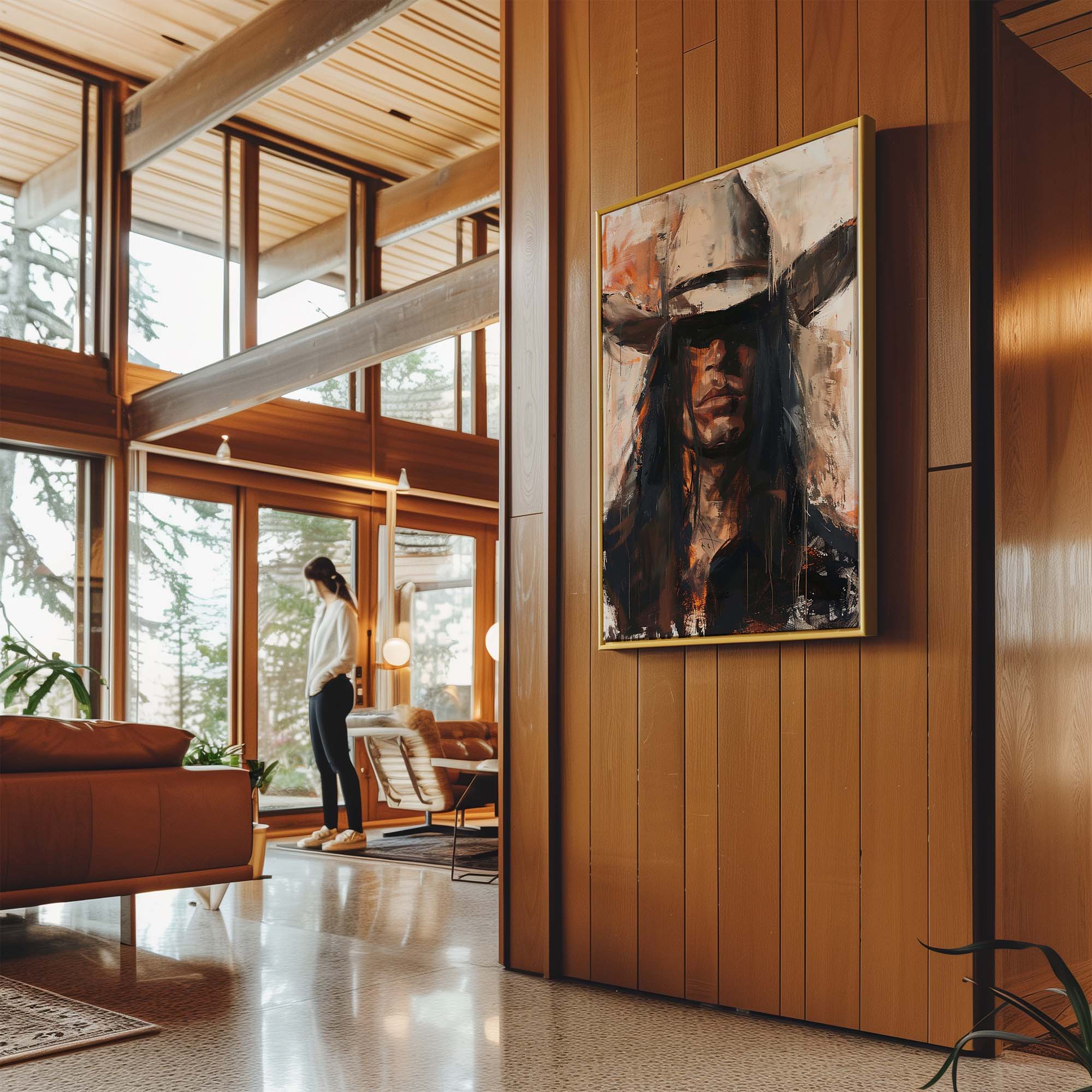 Cowboy Boss Canvas Print Canvas Art Wildfrog Art