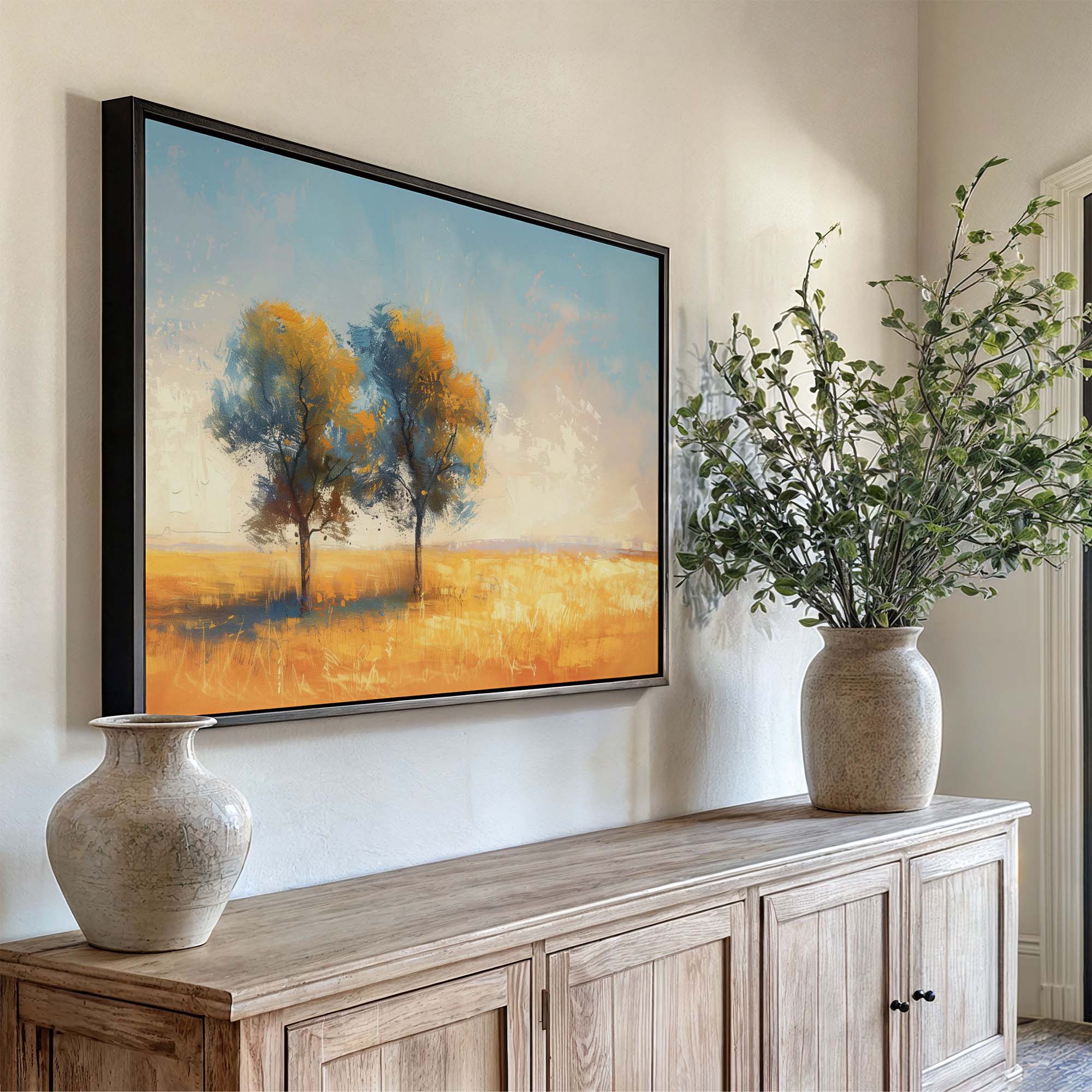 Crisp Meadow Light Canvas Print