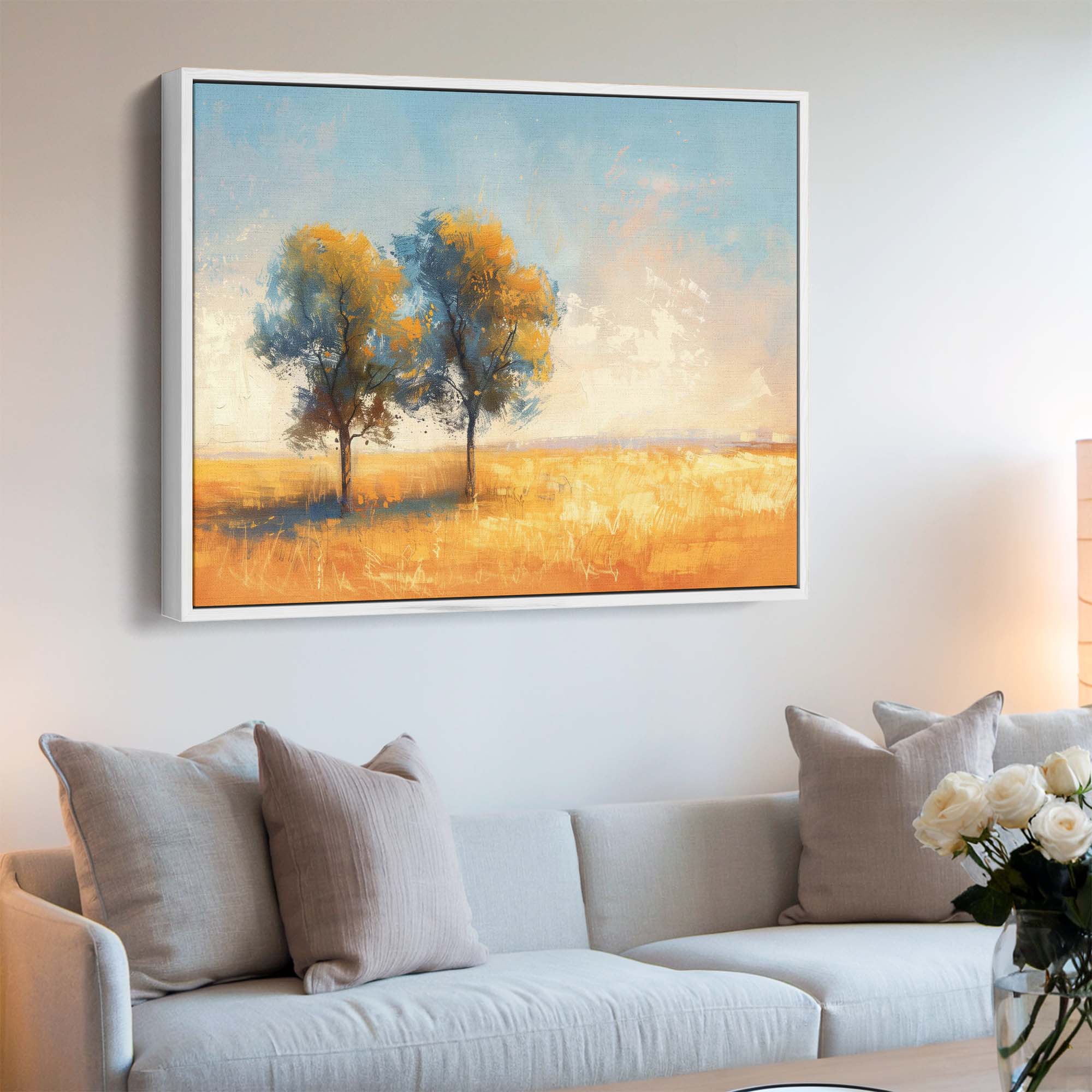 Crisp Meadow Light Canvas Print
