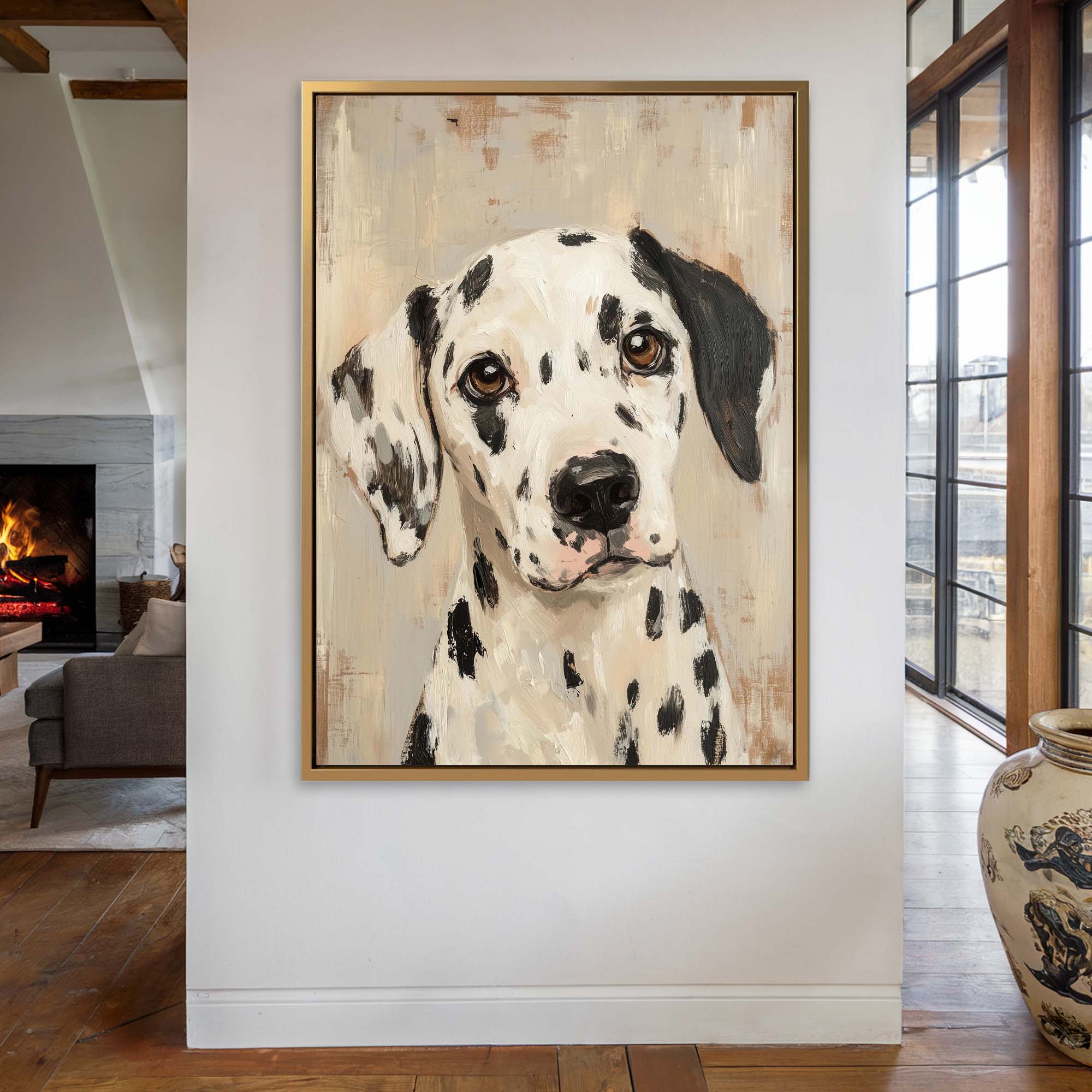 Dalmatian No5 Canvas Print Canvas Art Wildfrog Art