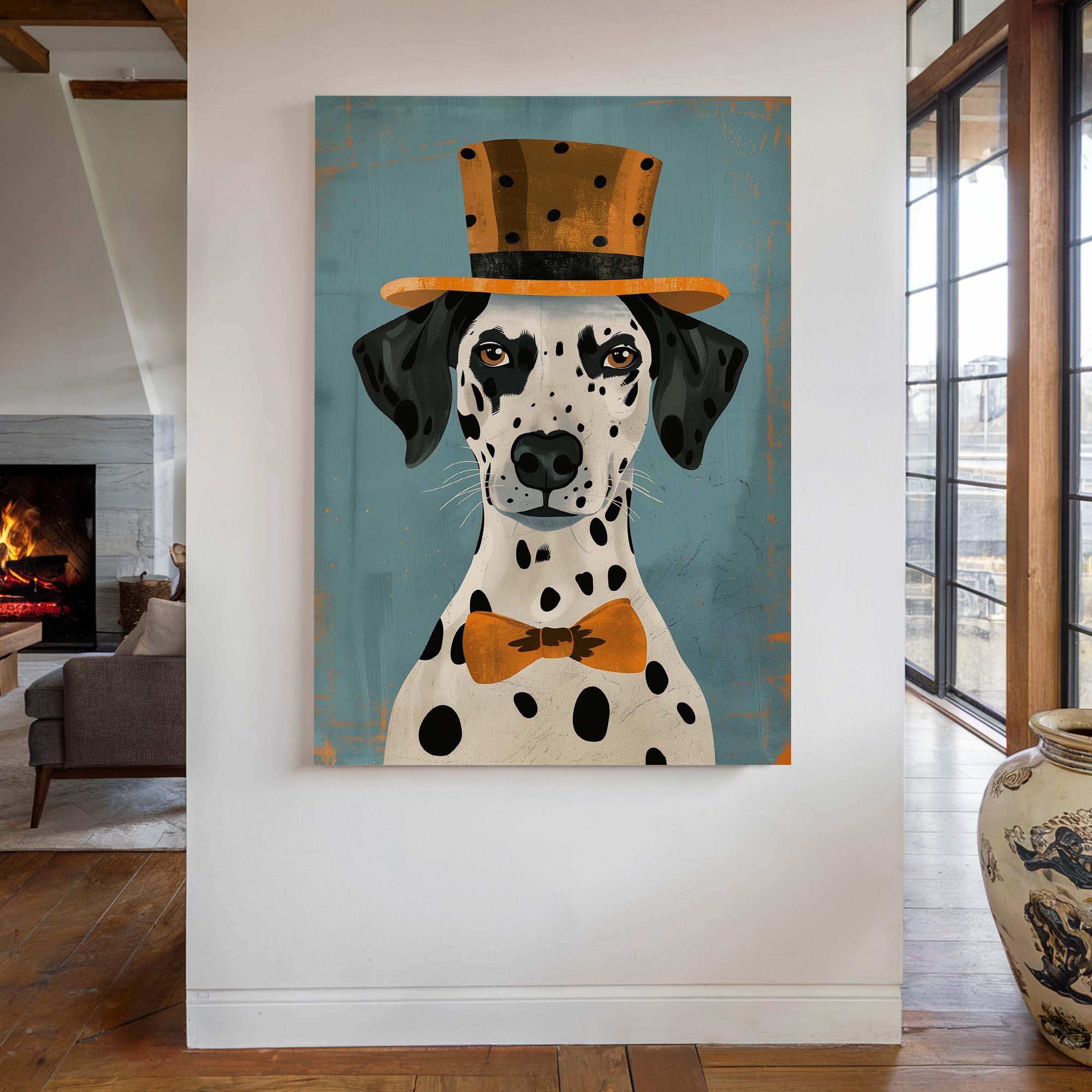 Dapper Dalmatian Canvas Print Canvas Art Wildfrog Art