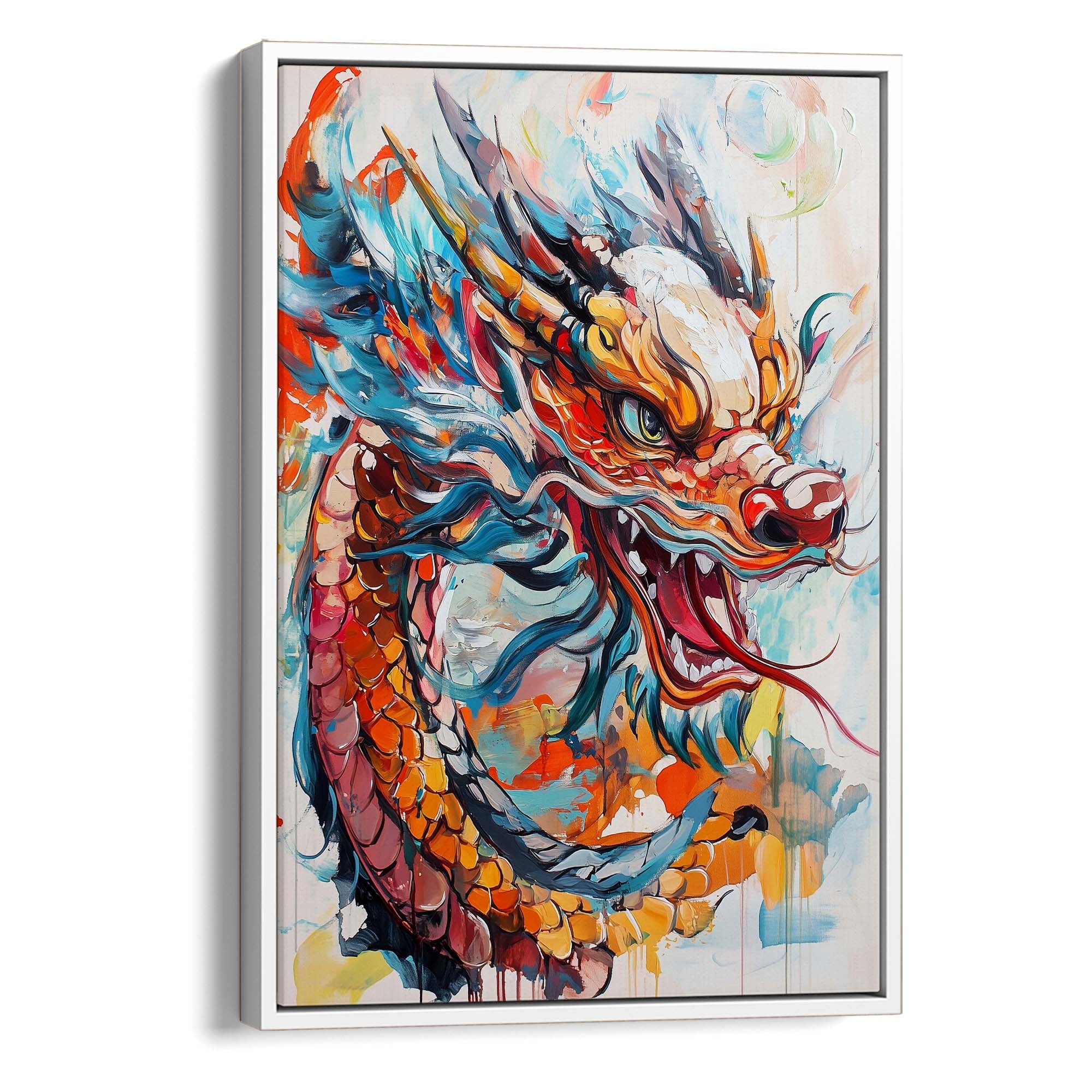 Dragon's Fury Canvas Print Canvas Art Wildfrog Art