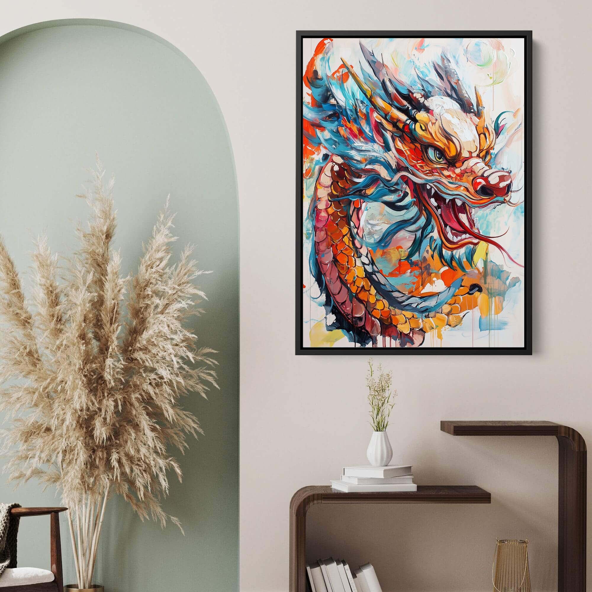 Dragon's Fury Canvas Print Canvas Art Wildfrog Art