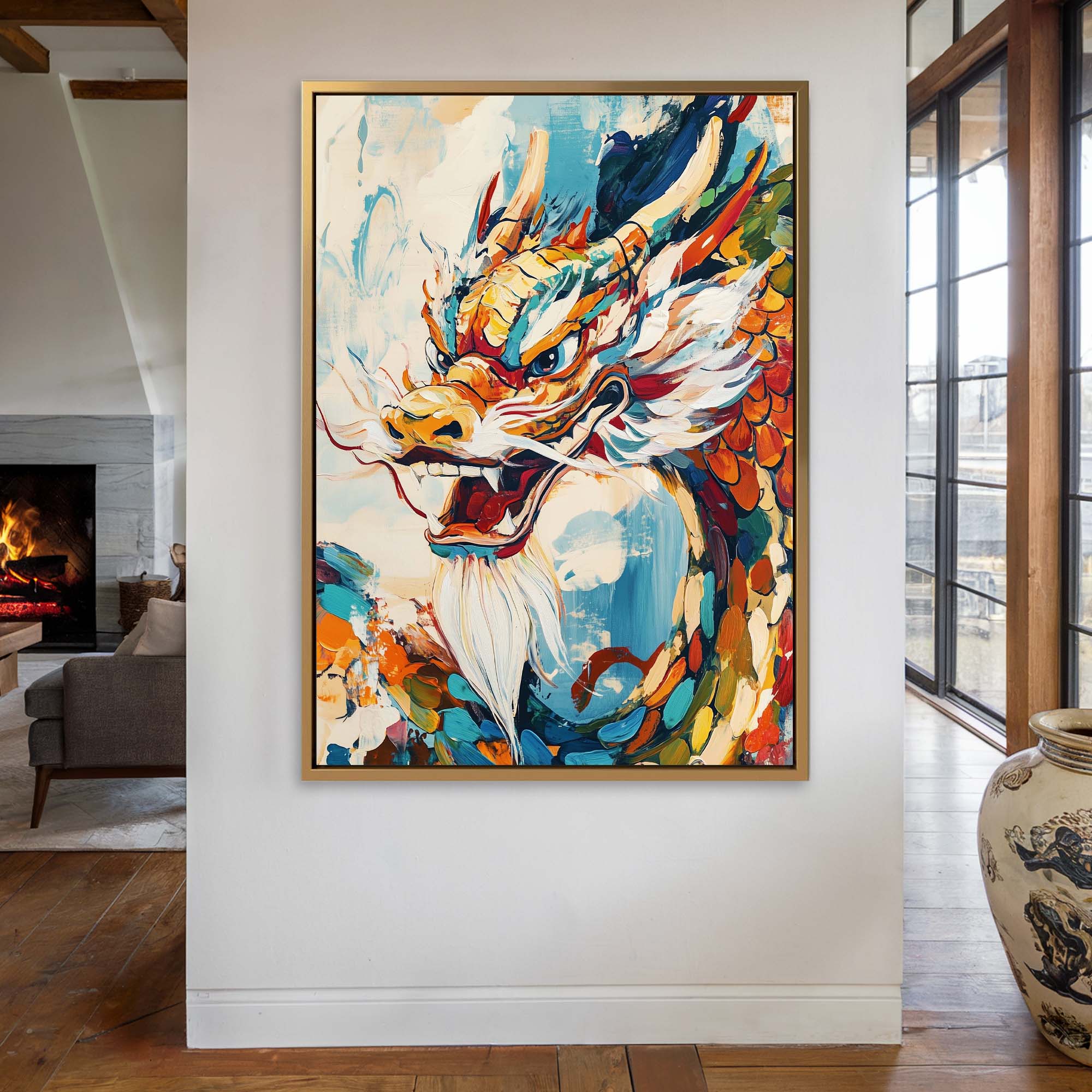 Dragon's Wisdom Canvas Print Canvas Art Wildfrog Art