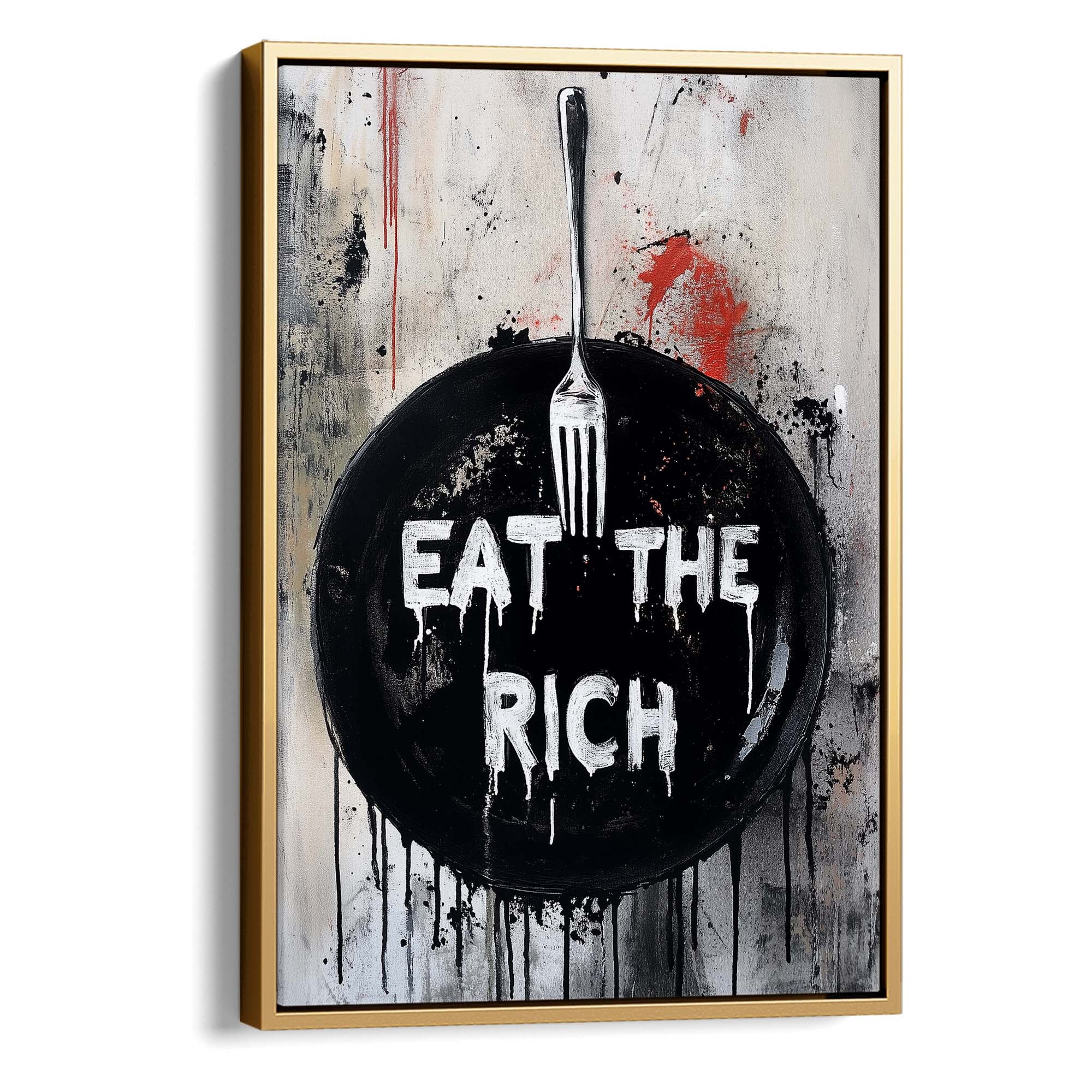 Eat the Rich No2 Canvas Print Canvas Art Wildfrog Art
