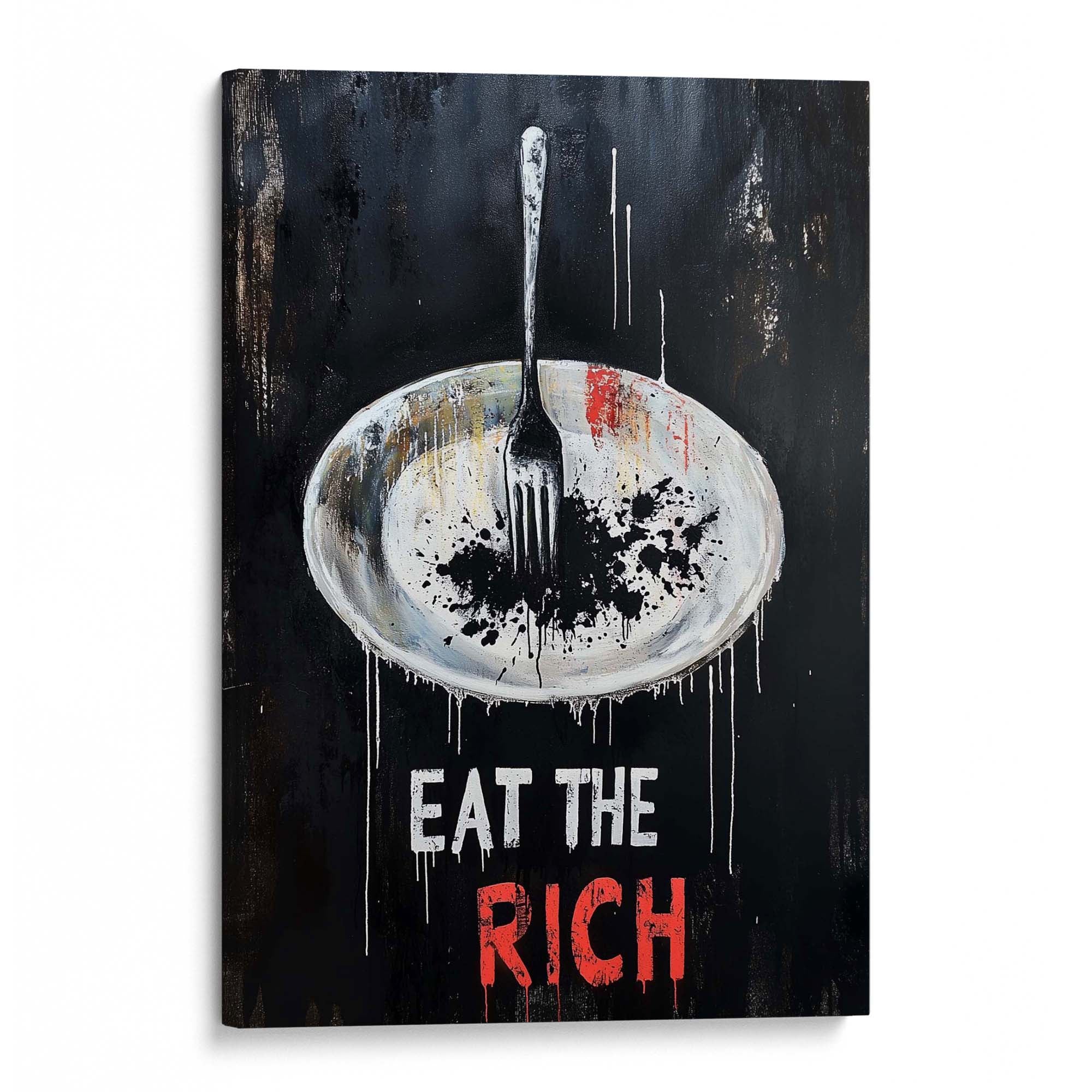 Eat the Rich No3 Canvas Print Canvas Art Wildfrog Art