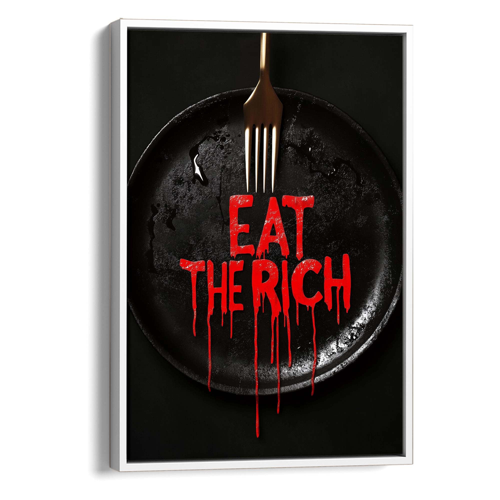 Eat the Rich Canvas Print Canvas Art Wildfrog Art