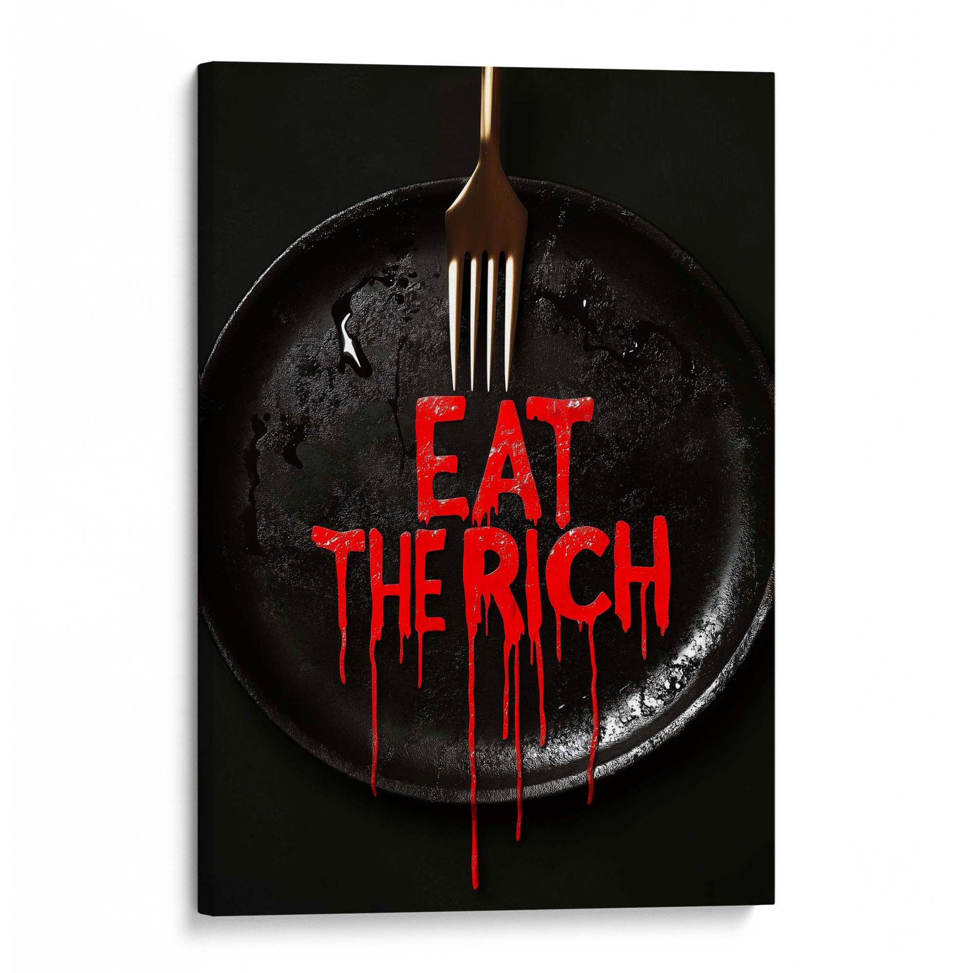 Eat the Rich Canvas Print Canvas Art Wildfrog Art