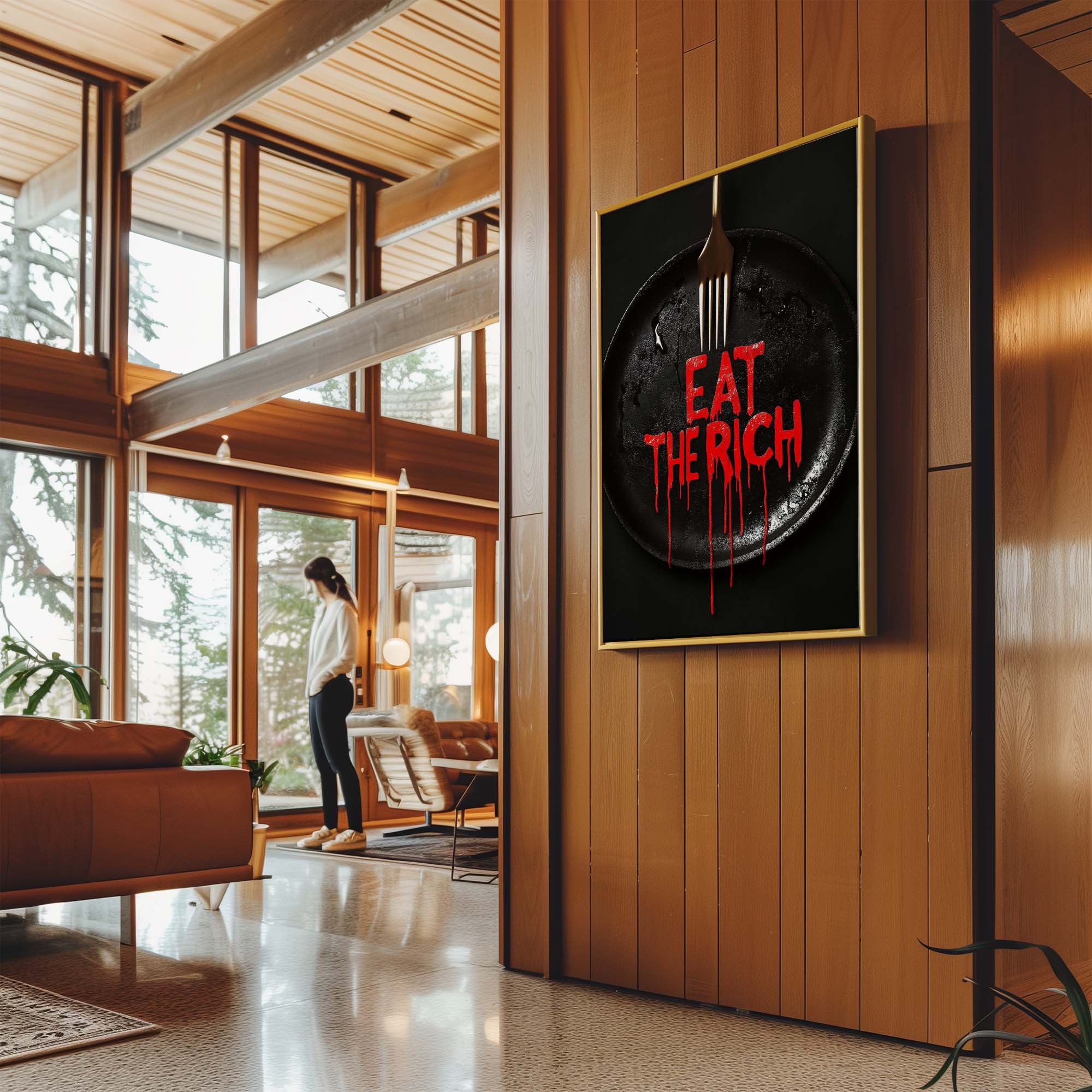 Eat the Rich Canvas Print Canvas Art Wildfrog Art