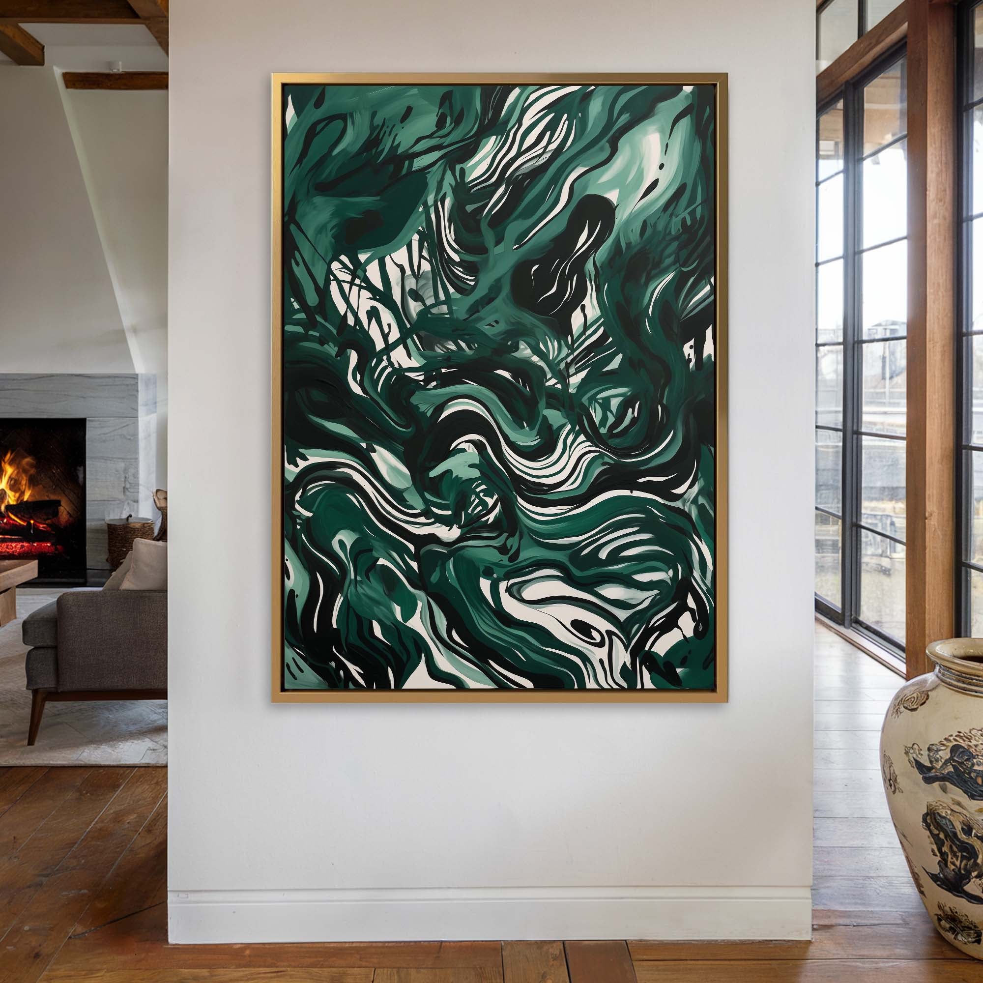 Emerald Storm Canvas Print Canvas Art Wildfrog Art