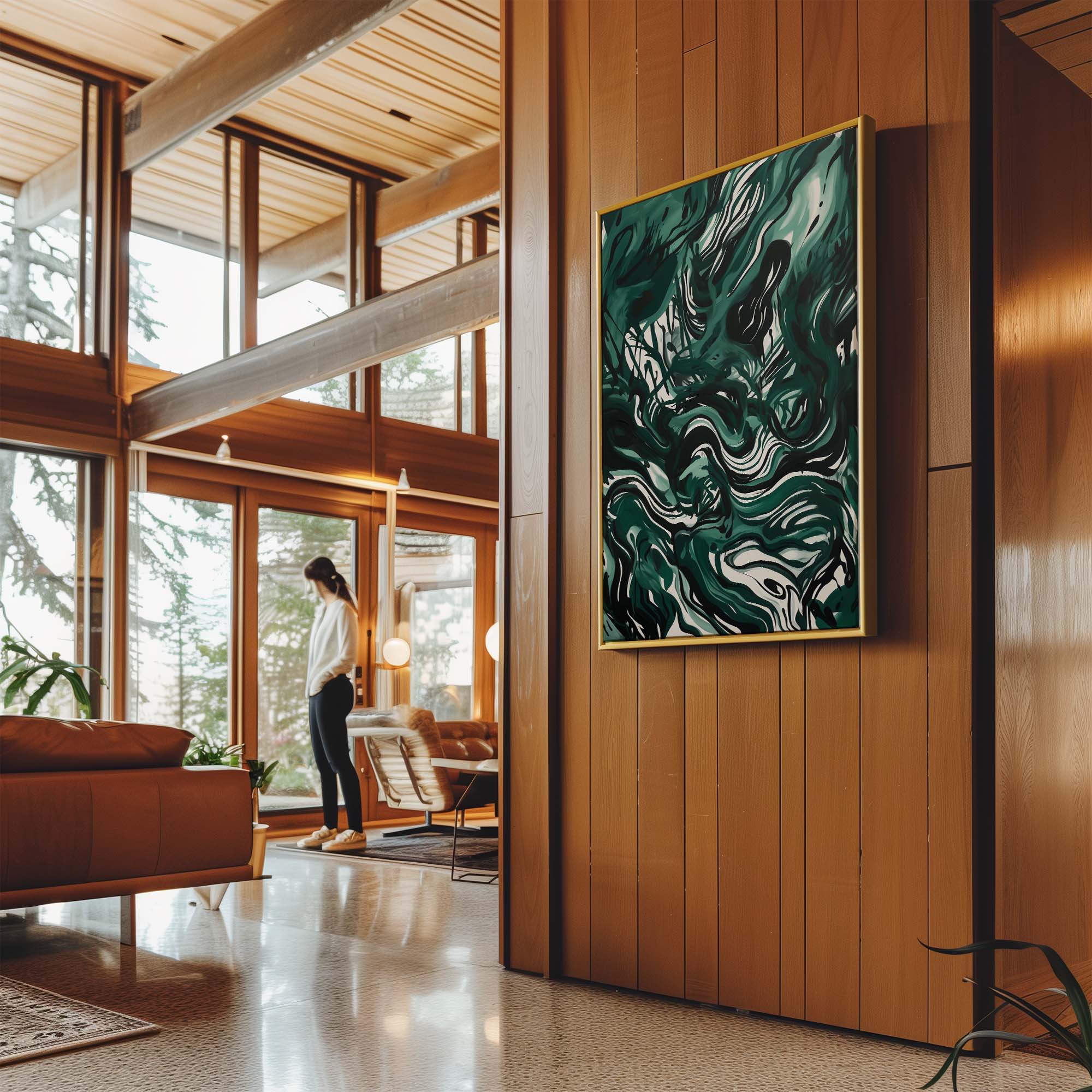 Emerald Storm Canvas Print Canvas Art Wildfrog Art