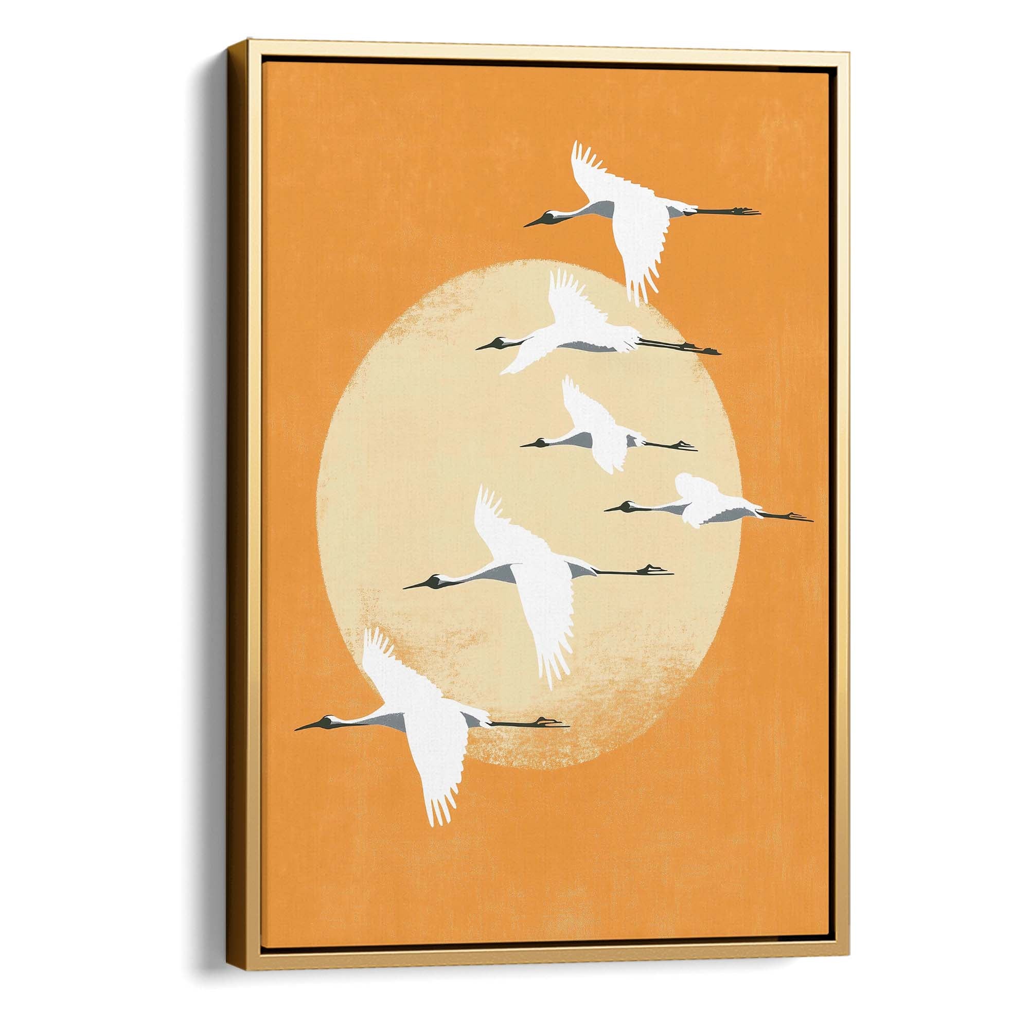 Evening Cranes Canvas Print Canvas Art Wildfrog Art
