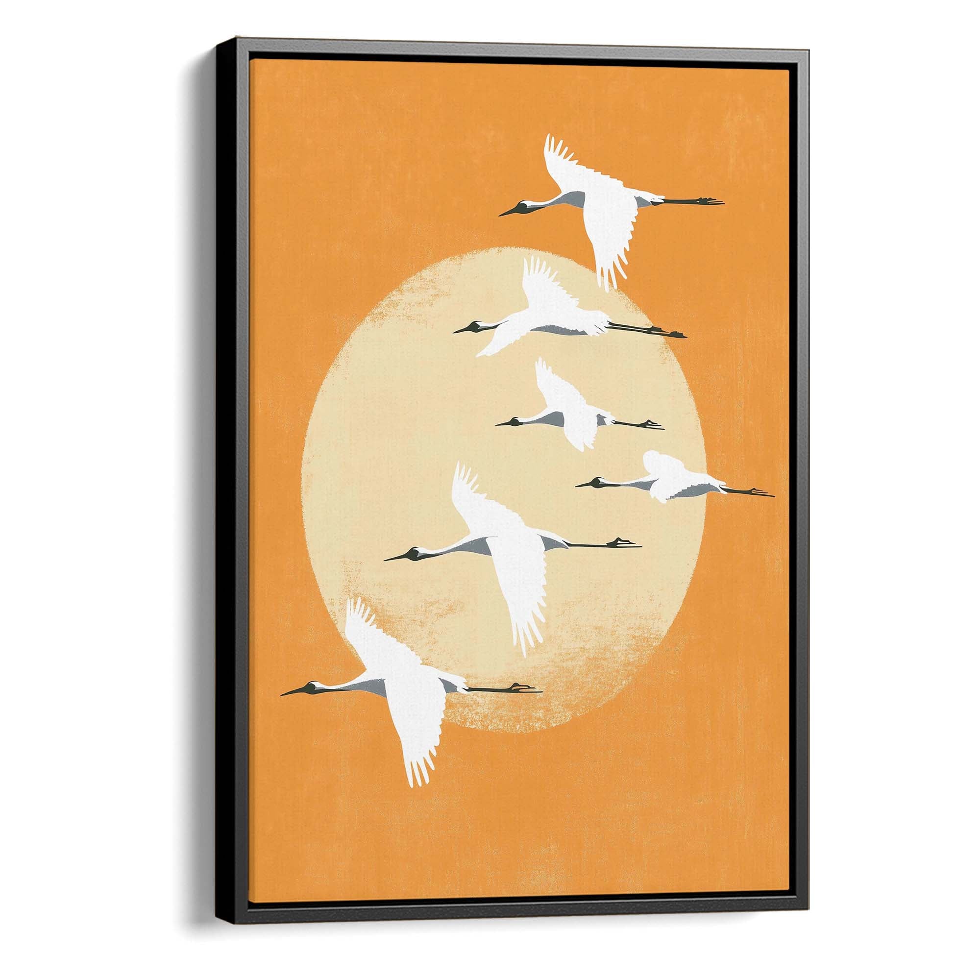 Evening Cranes Canvas Print Canvas Art Wildfrog Art