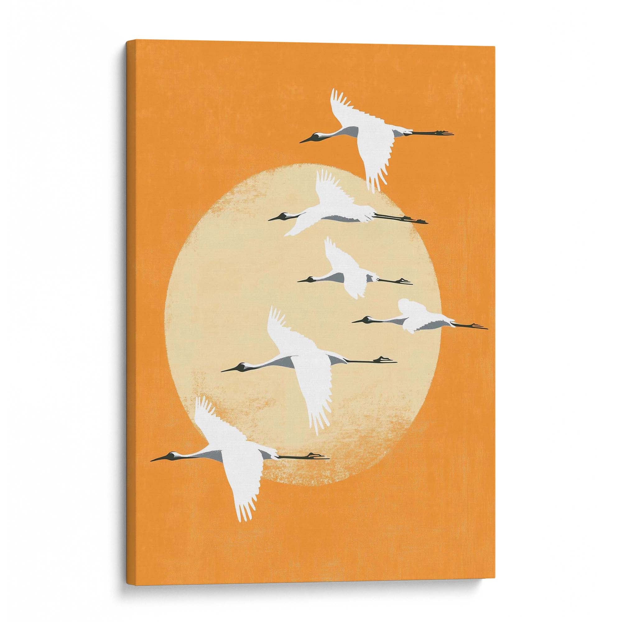 Evening Cranes Canvas Print Canvas Art Wildfrog Art