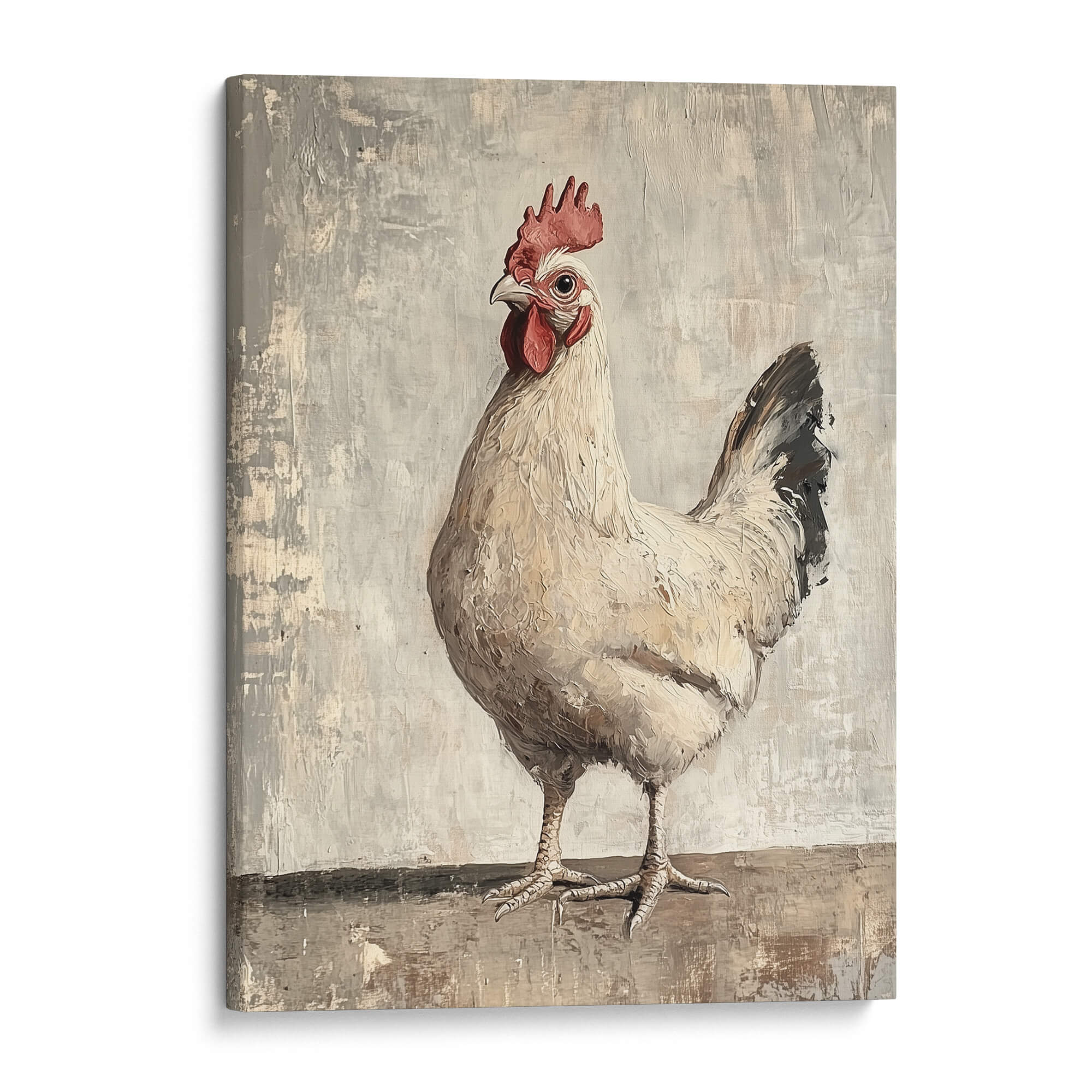 Farmhouse Cockerel Canvas Print Canvas Art Wildfrog Art