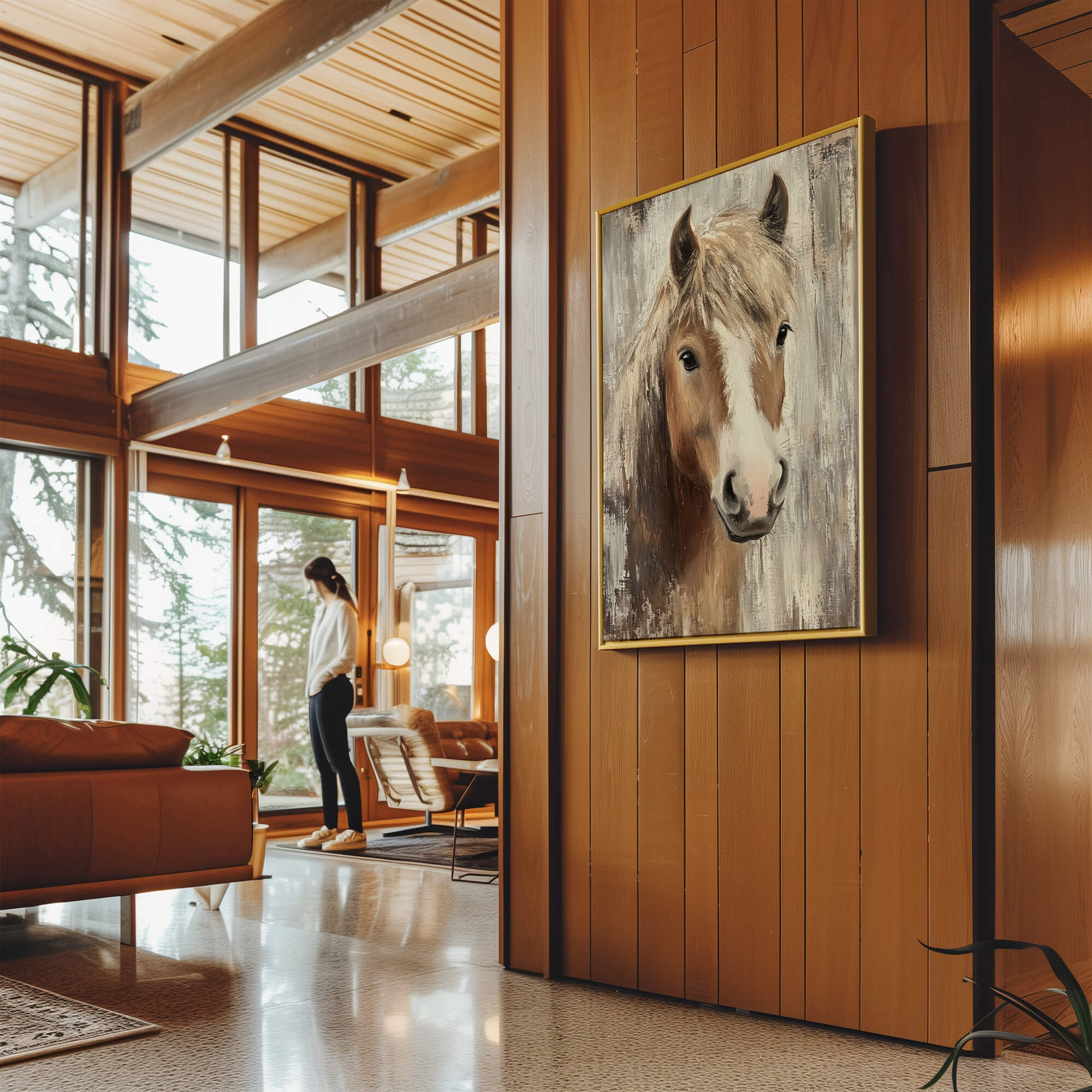 Farmhouse Pony Canvas Print Canvas Art Wildfrog Art