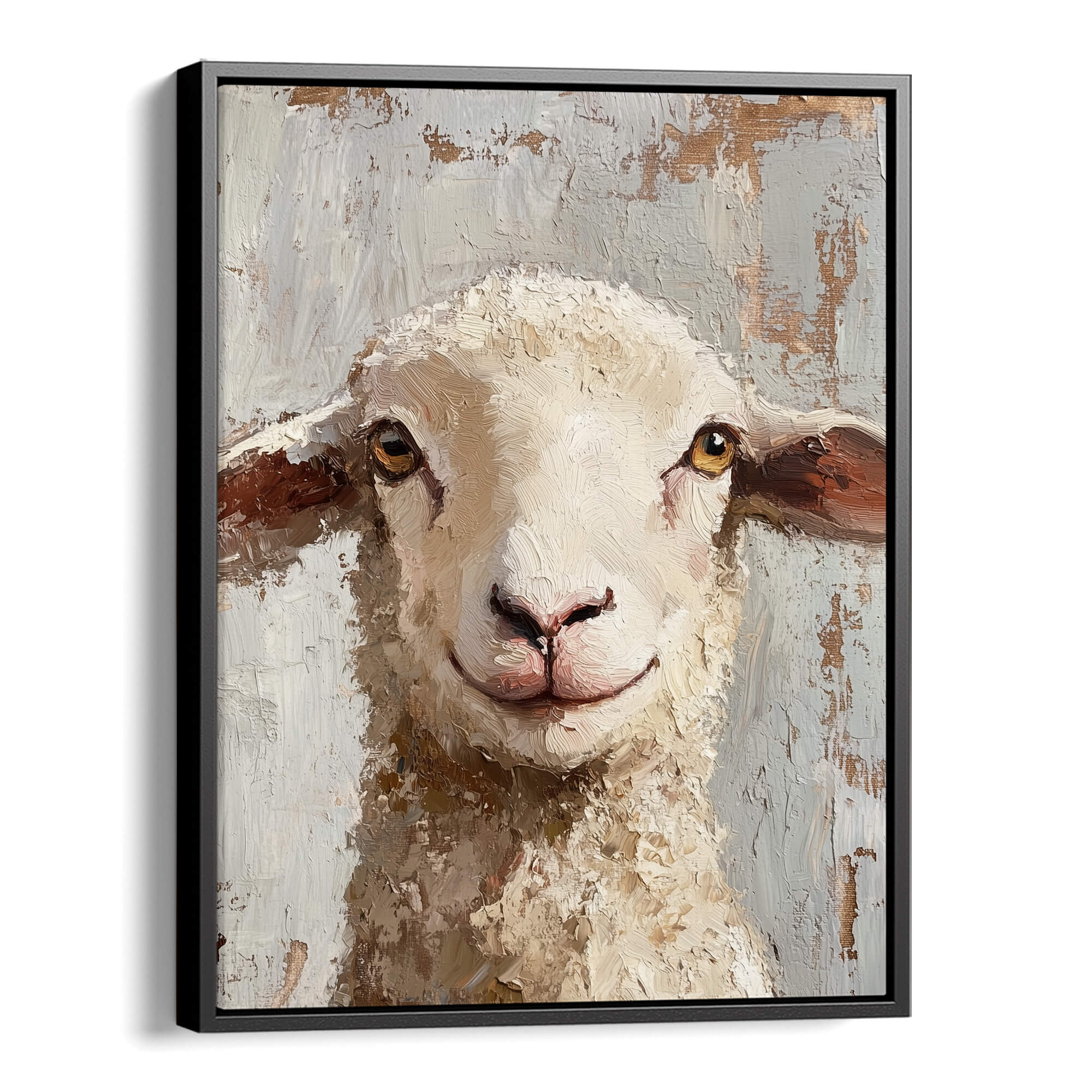 Farmhouse Sheep Canvas Print Canvas Art Wildfrog Art